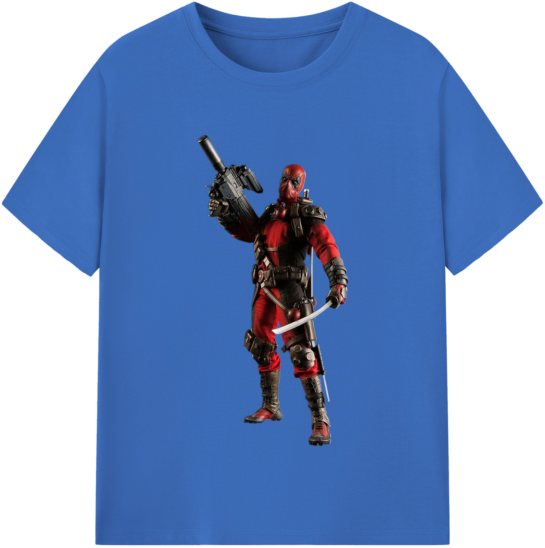 （画像用） Deadpool デッドプール 綿100％半袖Tシャツ（フロントプリント）