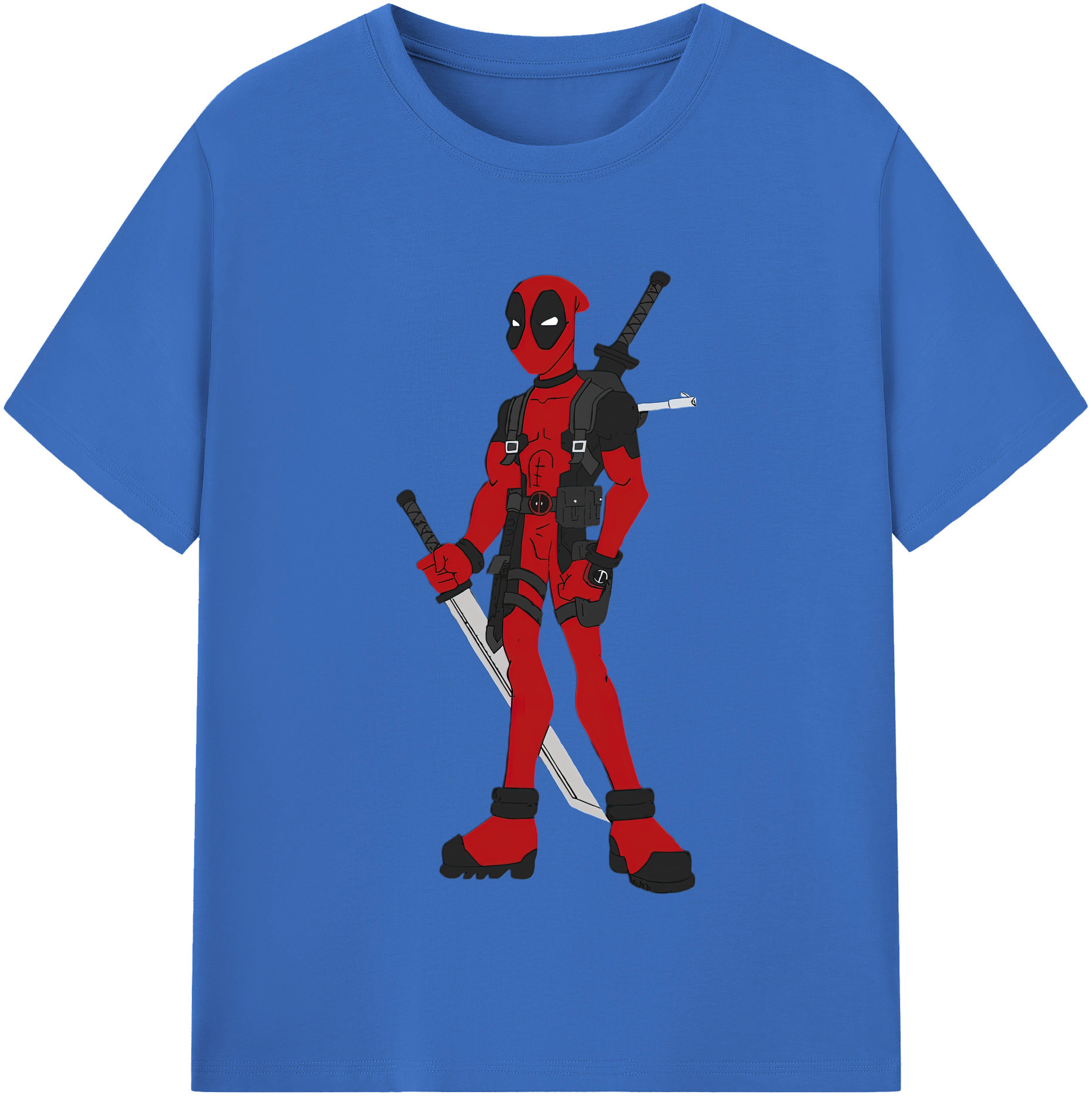 （画像用） Deadpool デッドプール 綿100％半袖Tシャツ（フロントプリント）