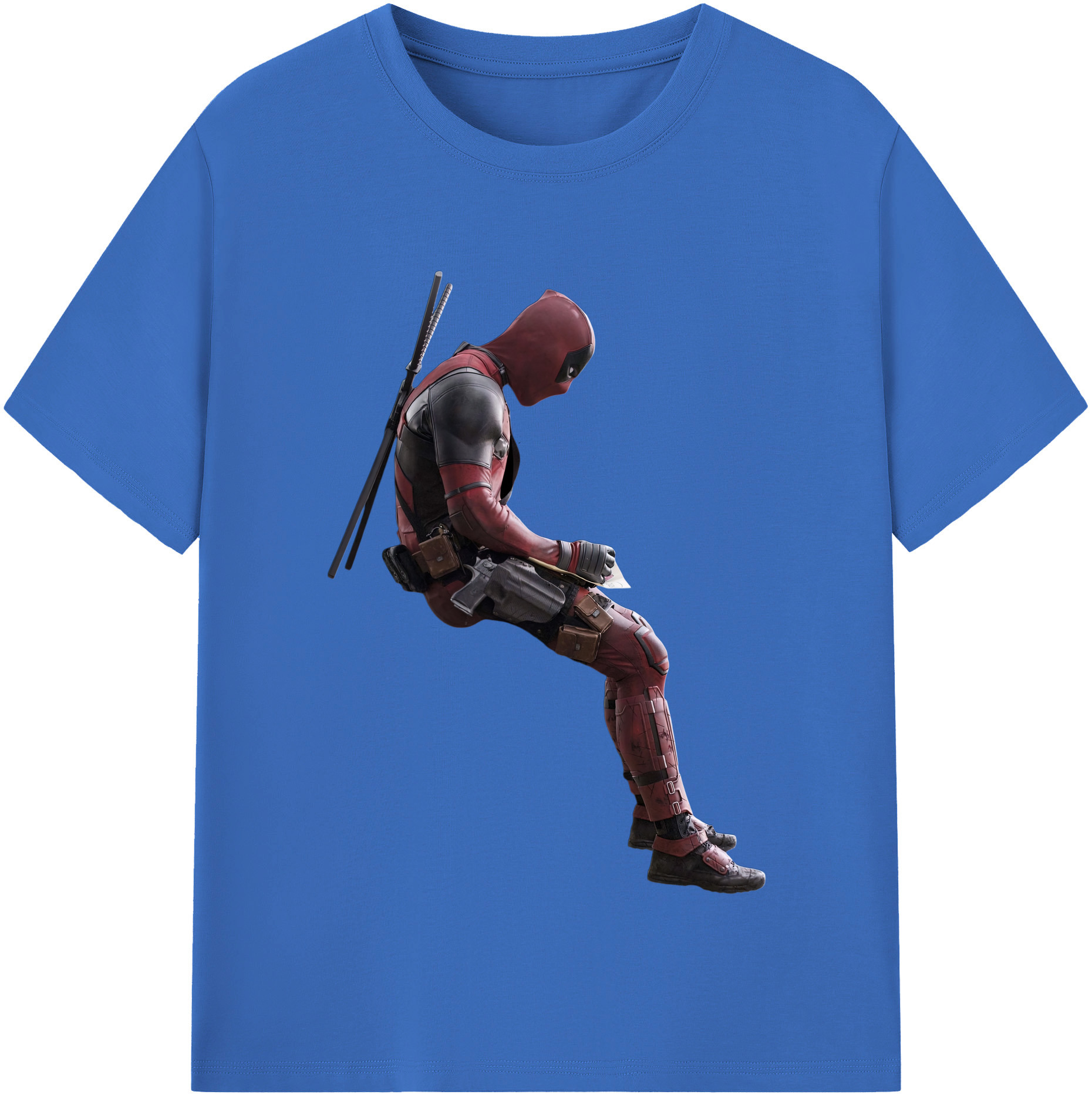 （画像用） Deadpool デッドプール 綿100％半袖Tシャツ（フロントプリント）