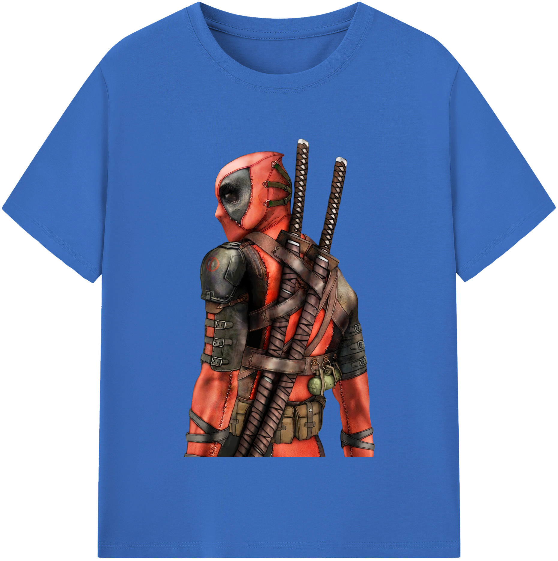 （画像用） Deadpool デッドプール 綿100％半袖Tシャツ（フロントプリント）