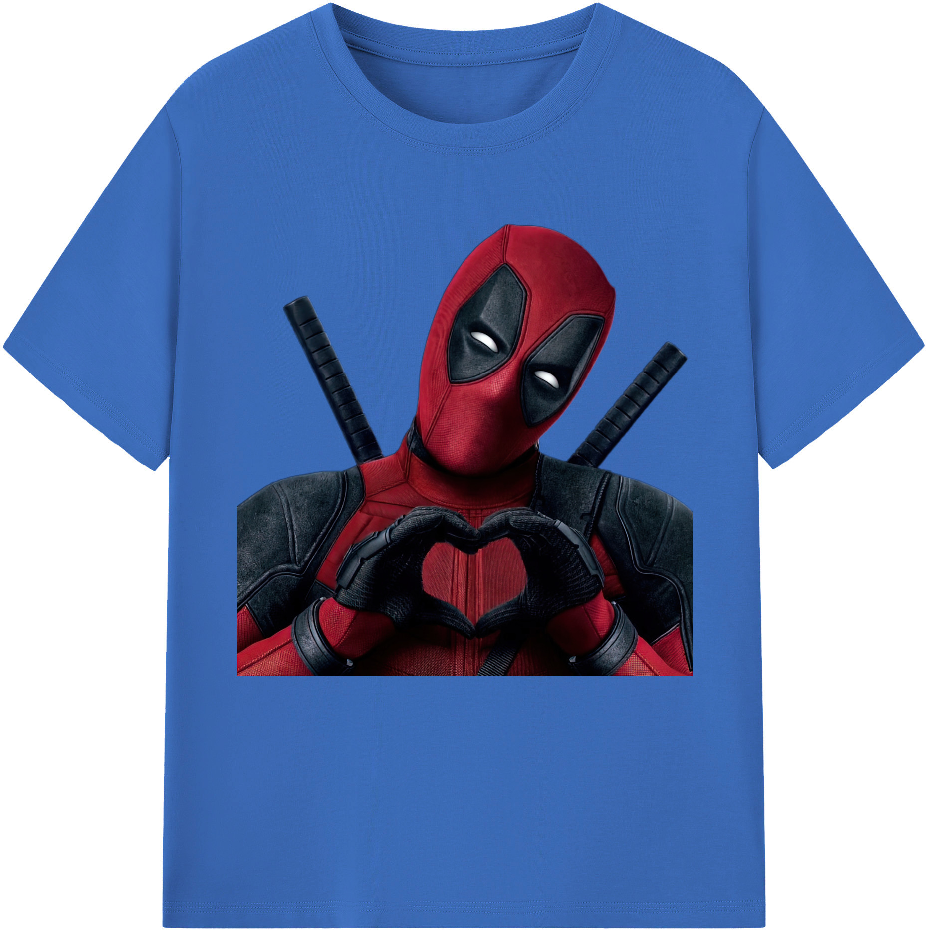（画像用） Deadpool デッドプール 綿100％半袖Tシャツ（フロントプリント）