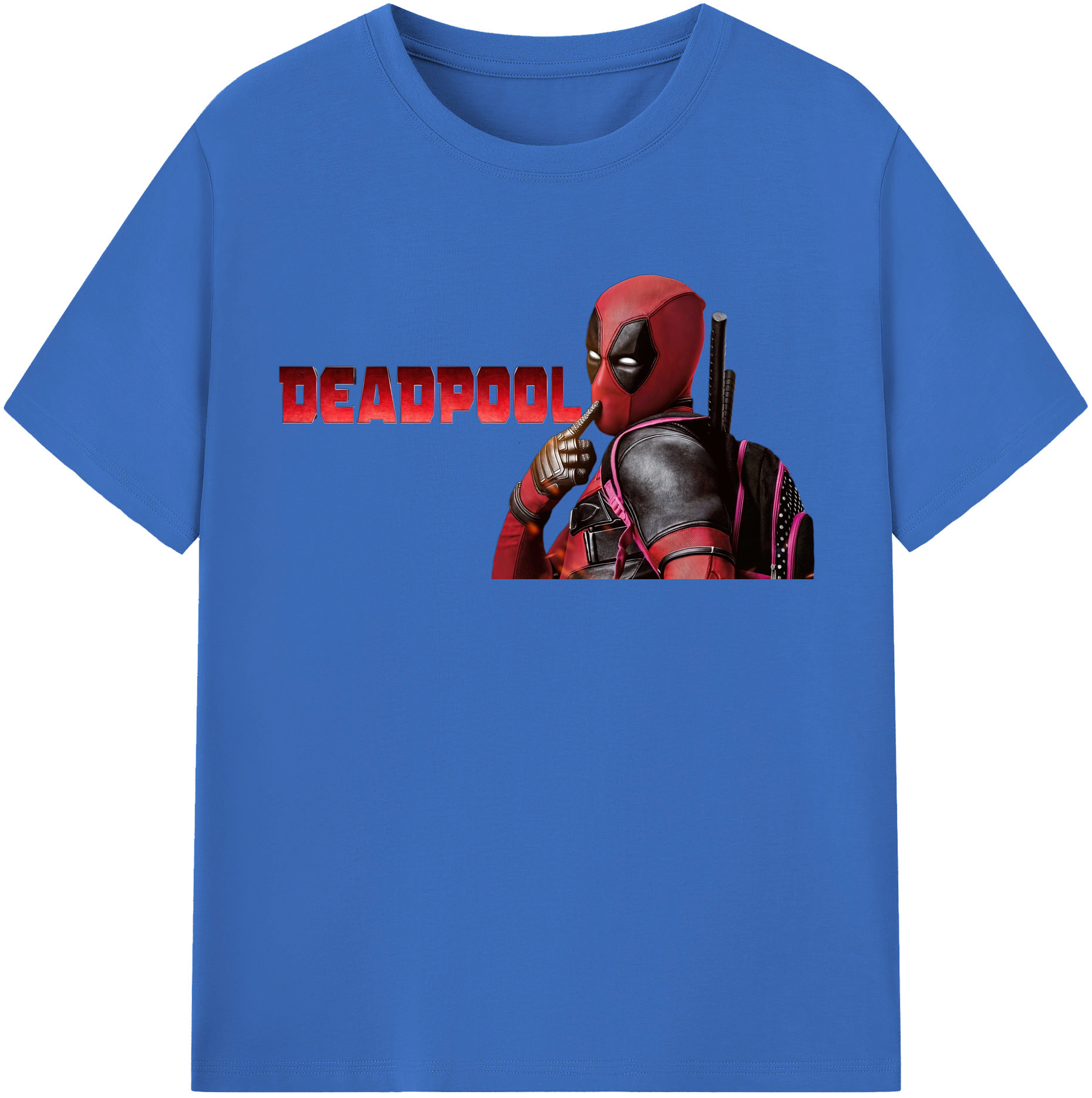 （画像用） Deadpool デッドプール 綿100％半袖Tシャツ（フロントプリント）