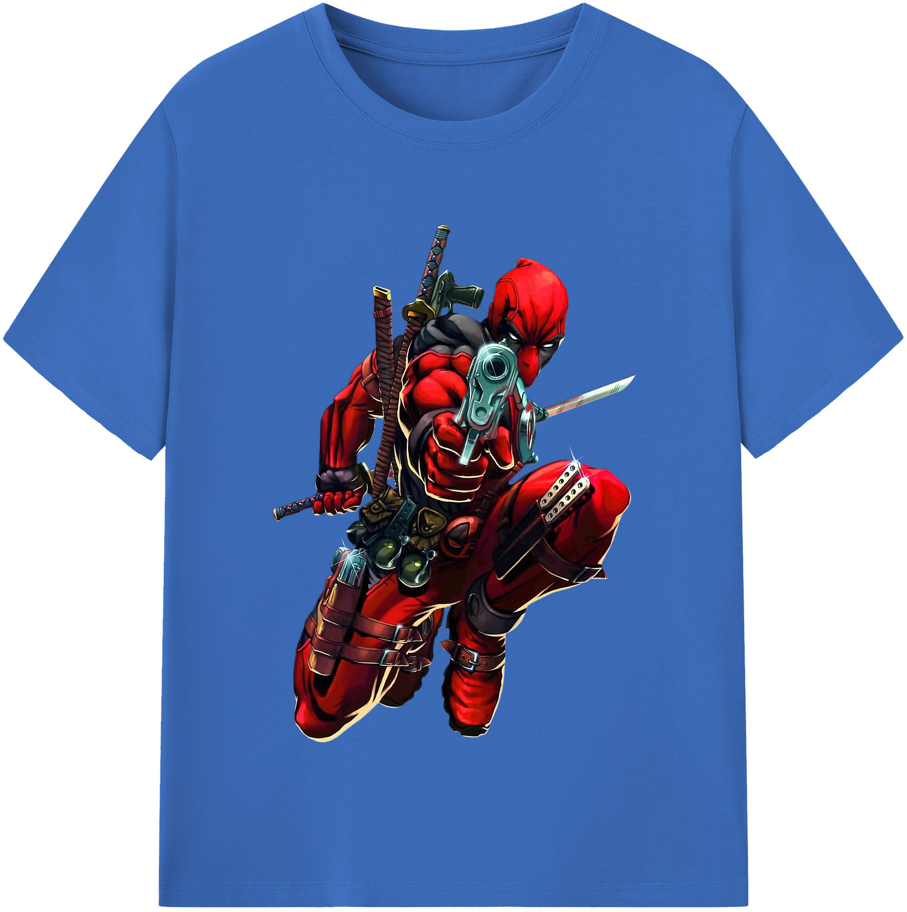 （画像用） Deadpool デッドプール 綿100％半袖Tシャツ（フロントプリント）