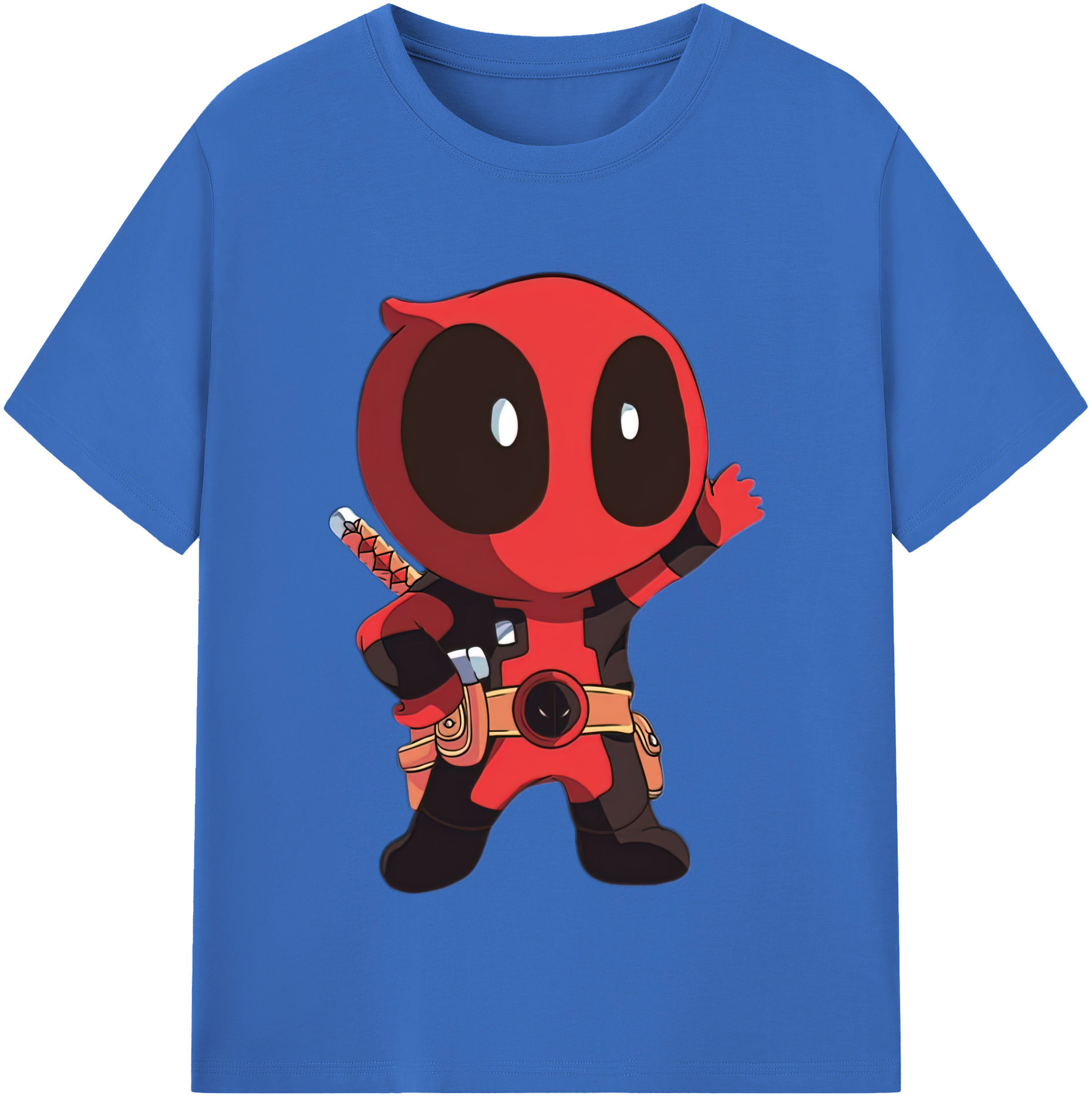 （画像用） Deadpool デッドプール 綿100％半袖Tシャツ（フロントプリント）