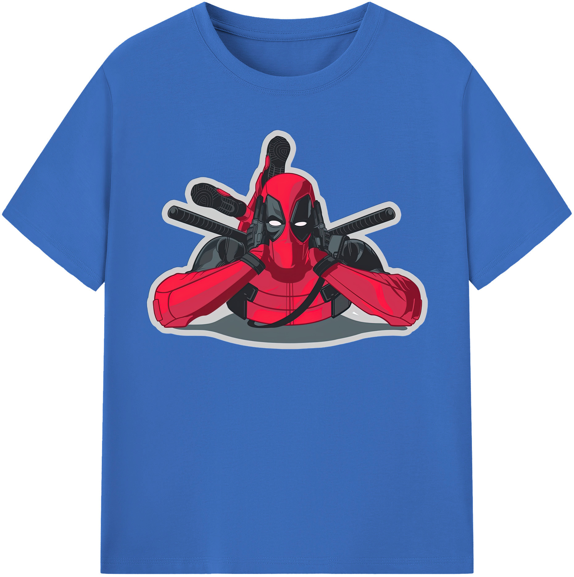 （画像用） Deadpool デッドプール 綿100％半袖Tシャツ（フロントプリント）