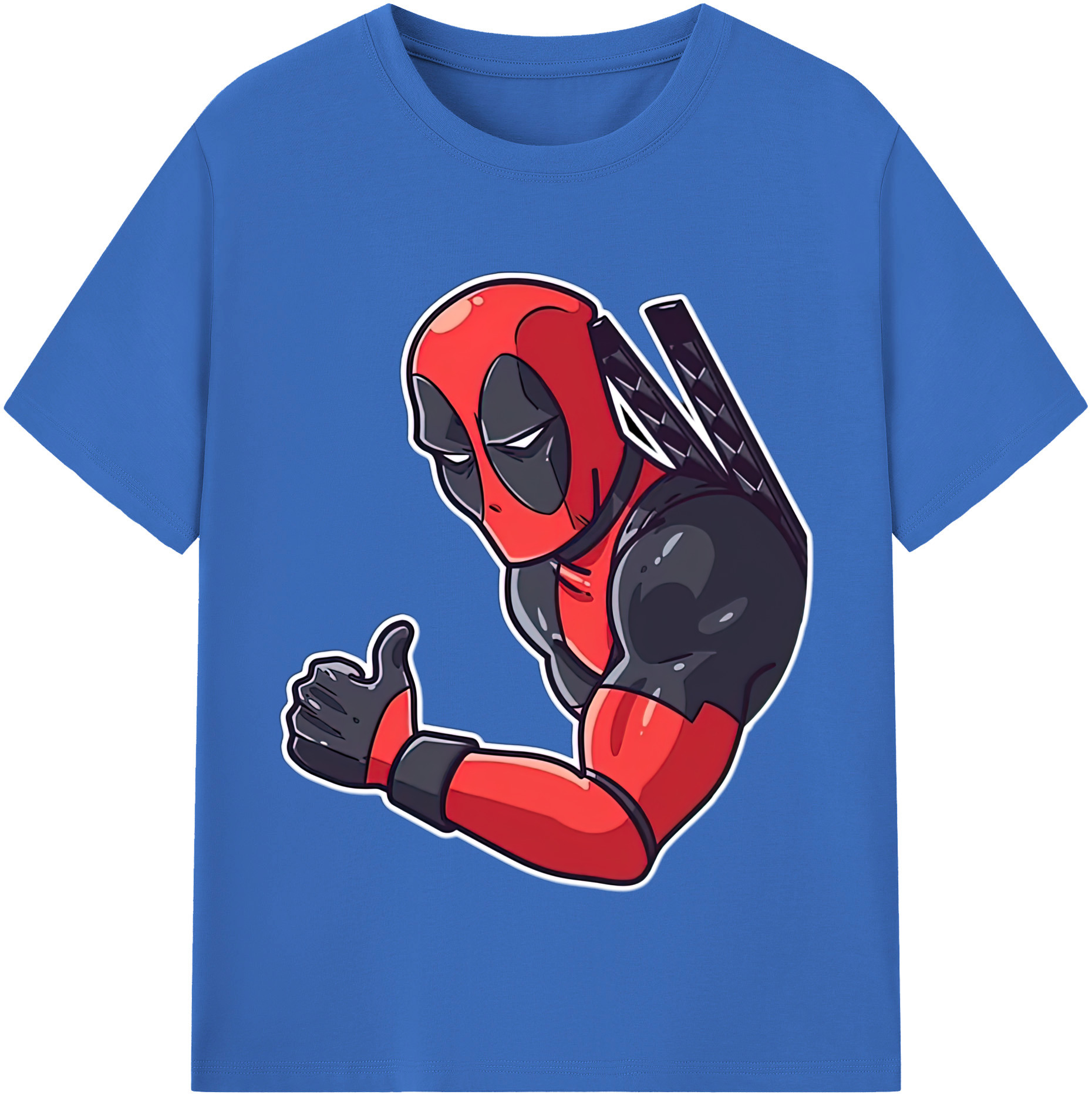 （画像用） Deadpool デッドプール 綿100％半袖Tシャツ（フロントプリント）