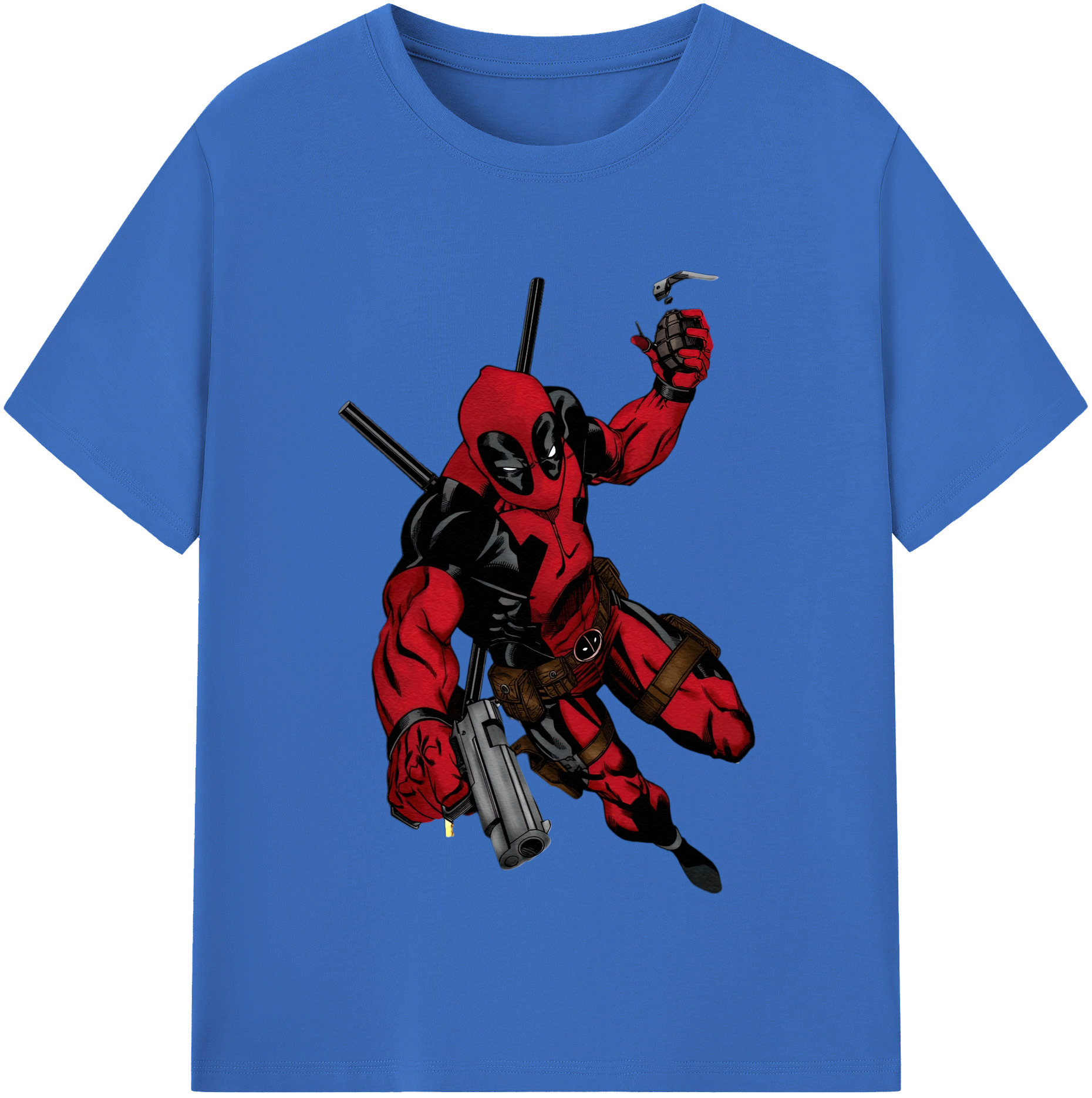 （画像用） Deadpool デッドプール 綿100％半袖Tシャツ（フロントプリント）