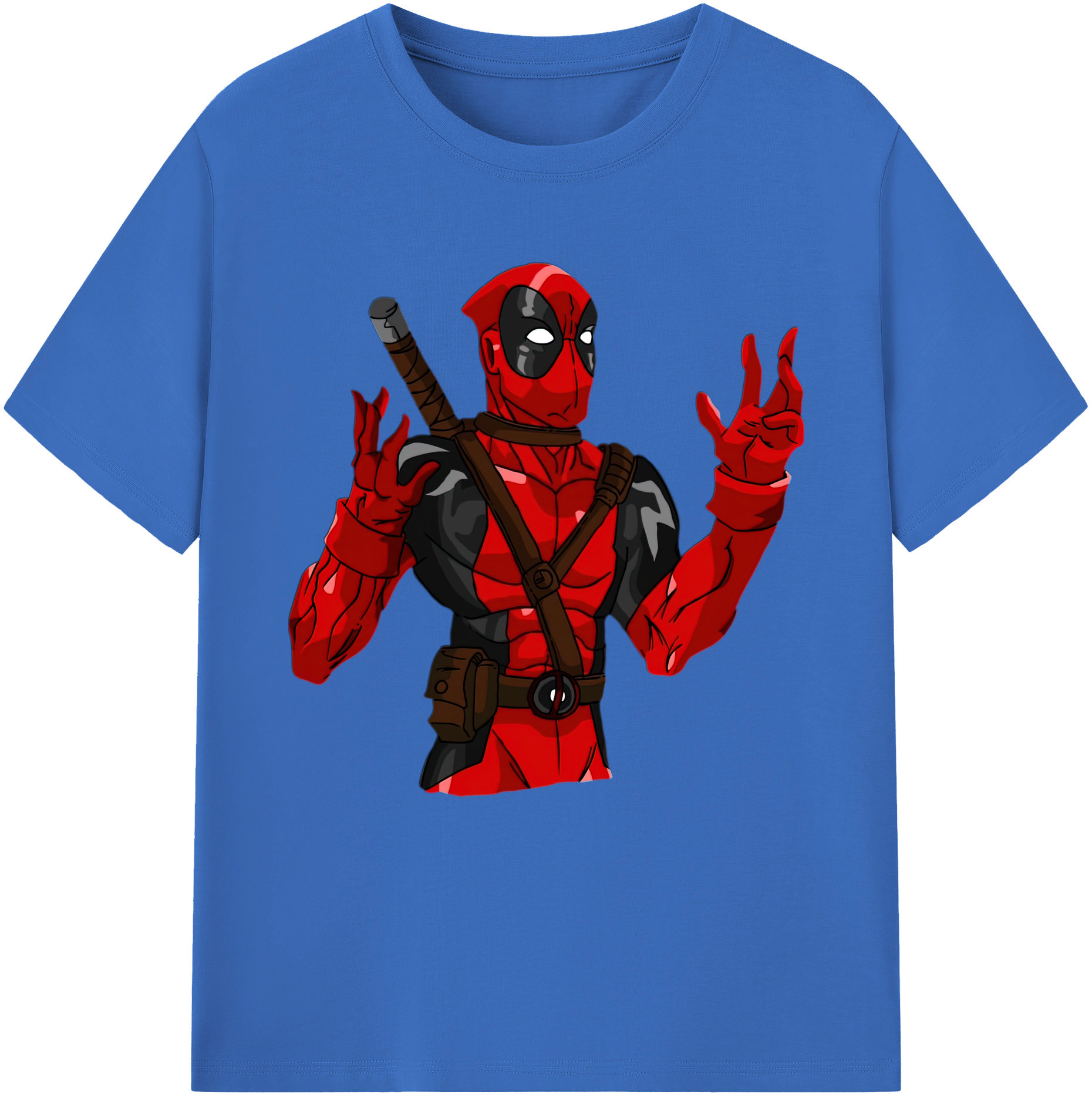 （画像用） Deadpool デッドプール 綿100％半袖Tシャツ（フロントプリント）