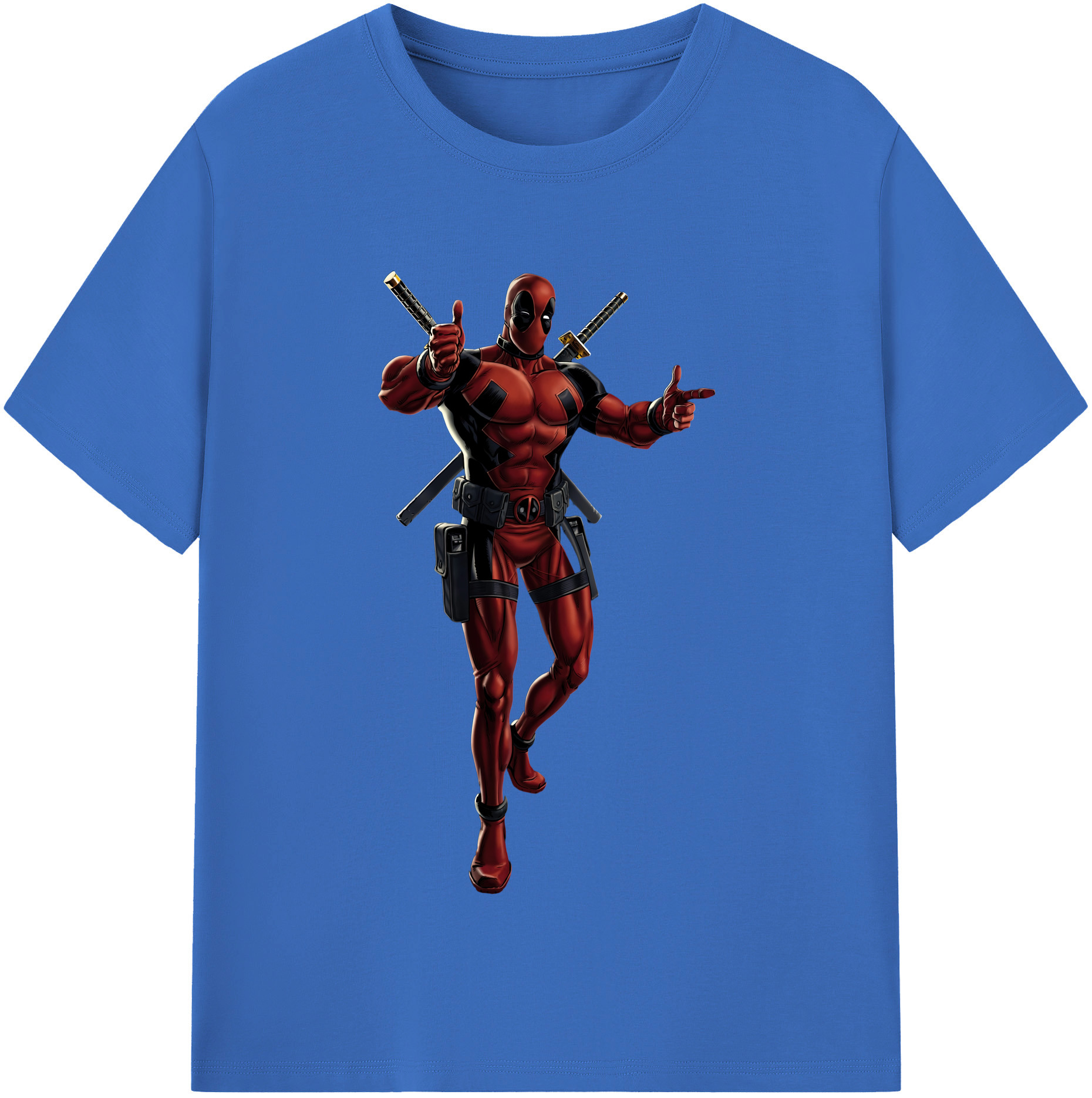 （画像用） Deadpool デッドプール 綿100％半袖Tシャツ（フロントプリント）