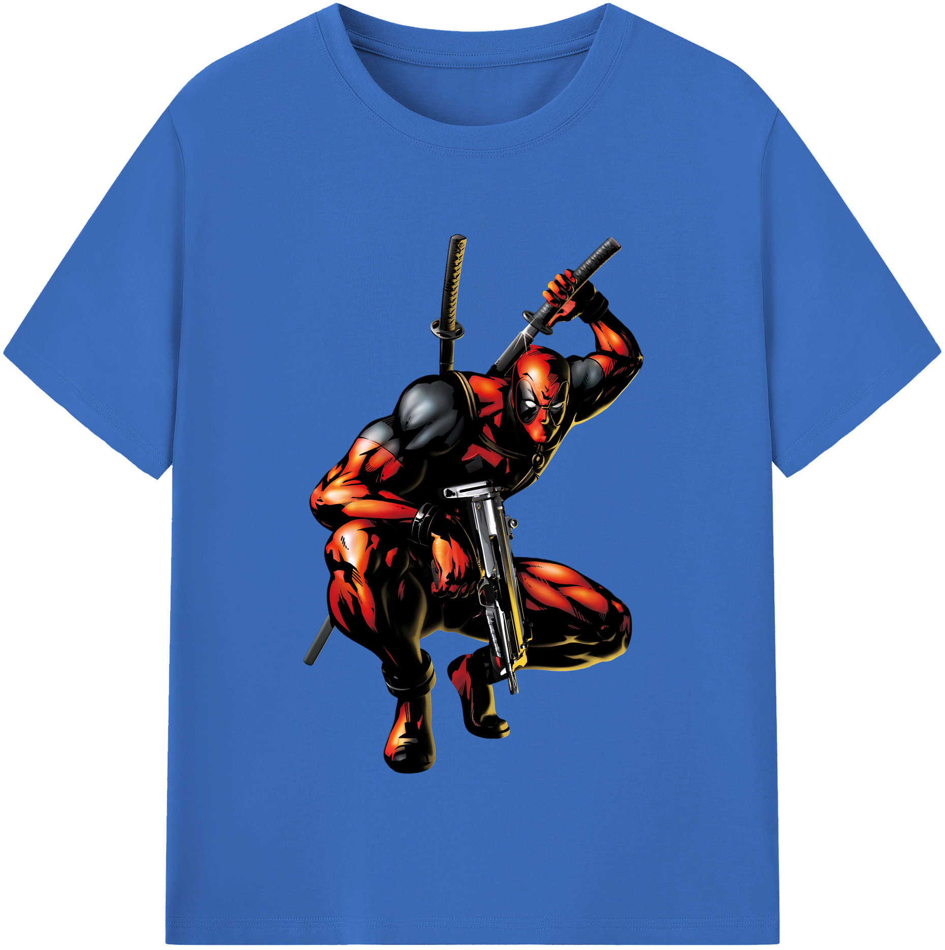 （画像用） Deadpool デッドプール 綿100％半袖Tシャツ（フロントプリント）