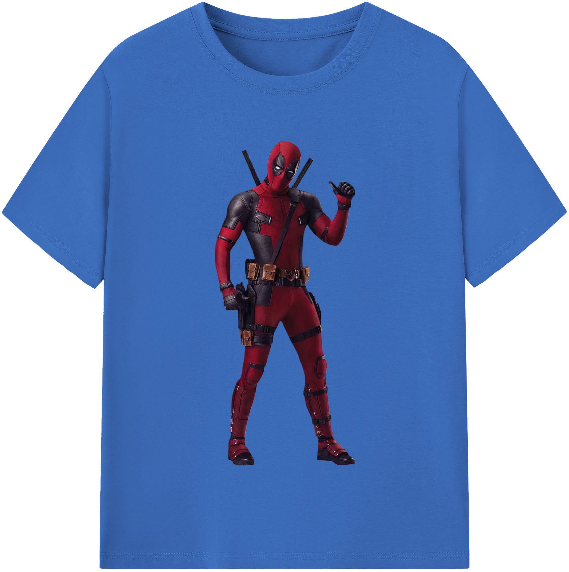 （画像用） Deadpool デッドプール 綿100％半袖Tシャツ（フロントプリント）
