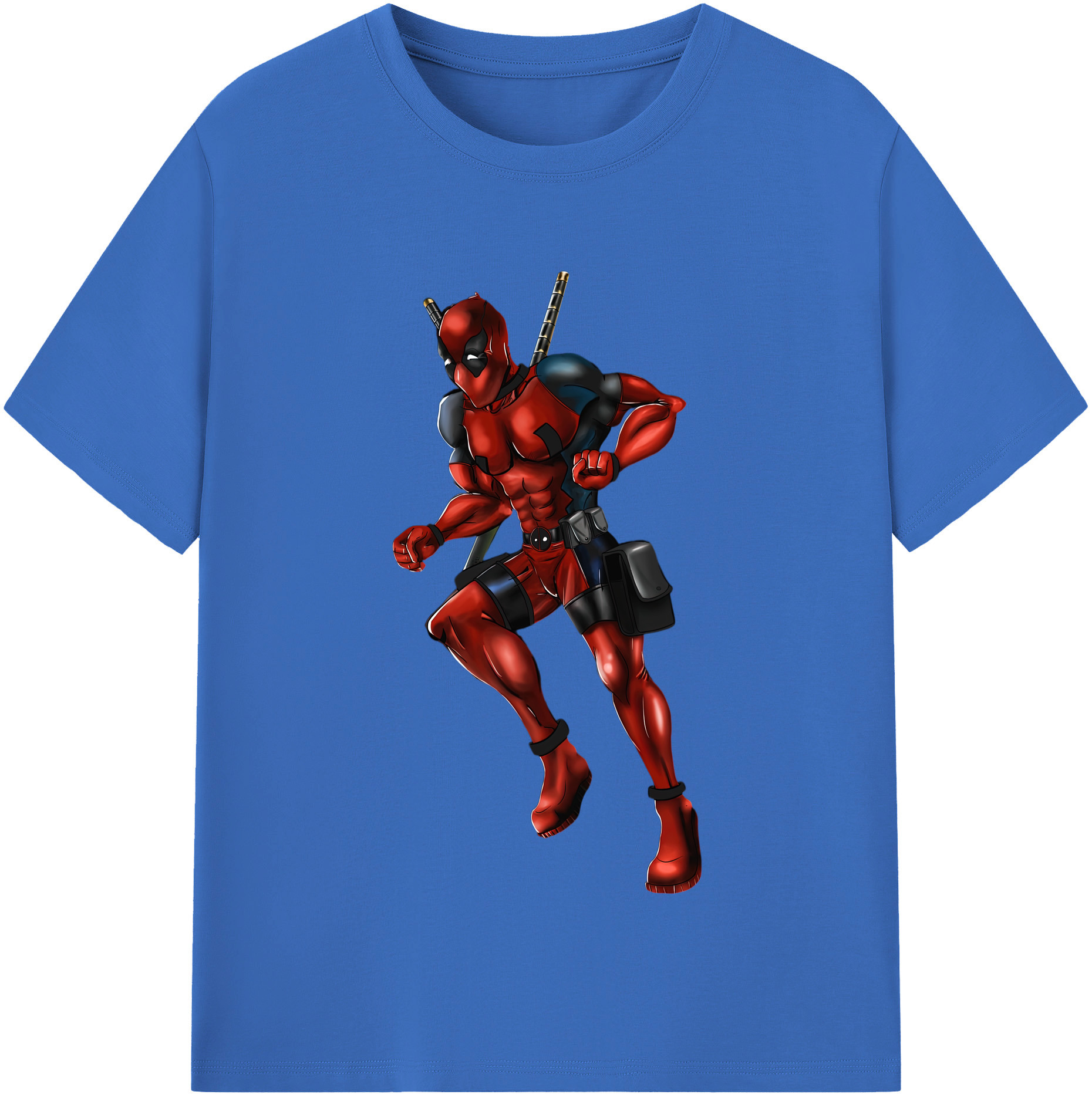（画像用） Deadpool デッドプール 綿100％半袖Tシャツ（フロントプリント）