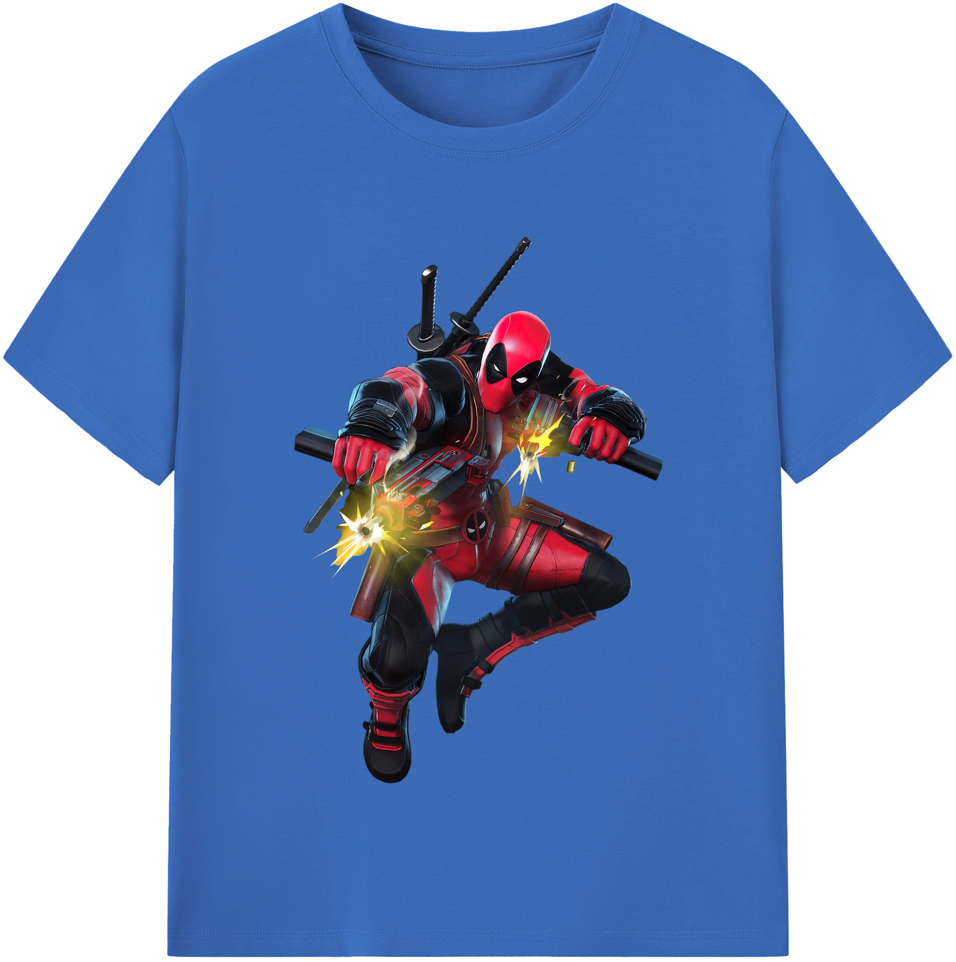 （画像用） Deadpool デッドプール 綿100％半袖Tシャツ（フロントプリント）
