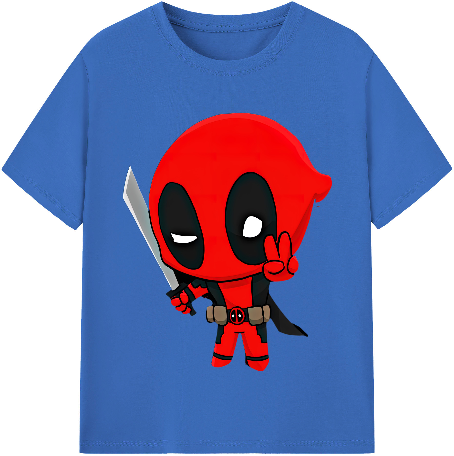 （画像用） Deadpool デッドプール 綿100％半袖Tシャツ（フロントプリント）