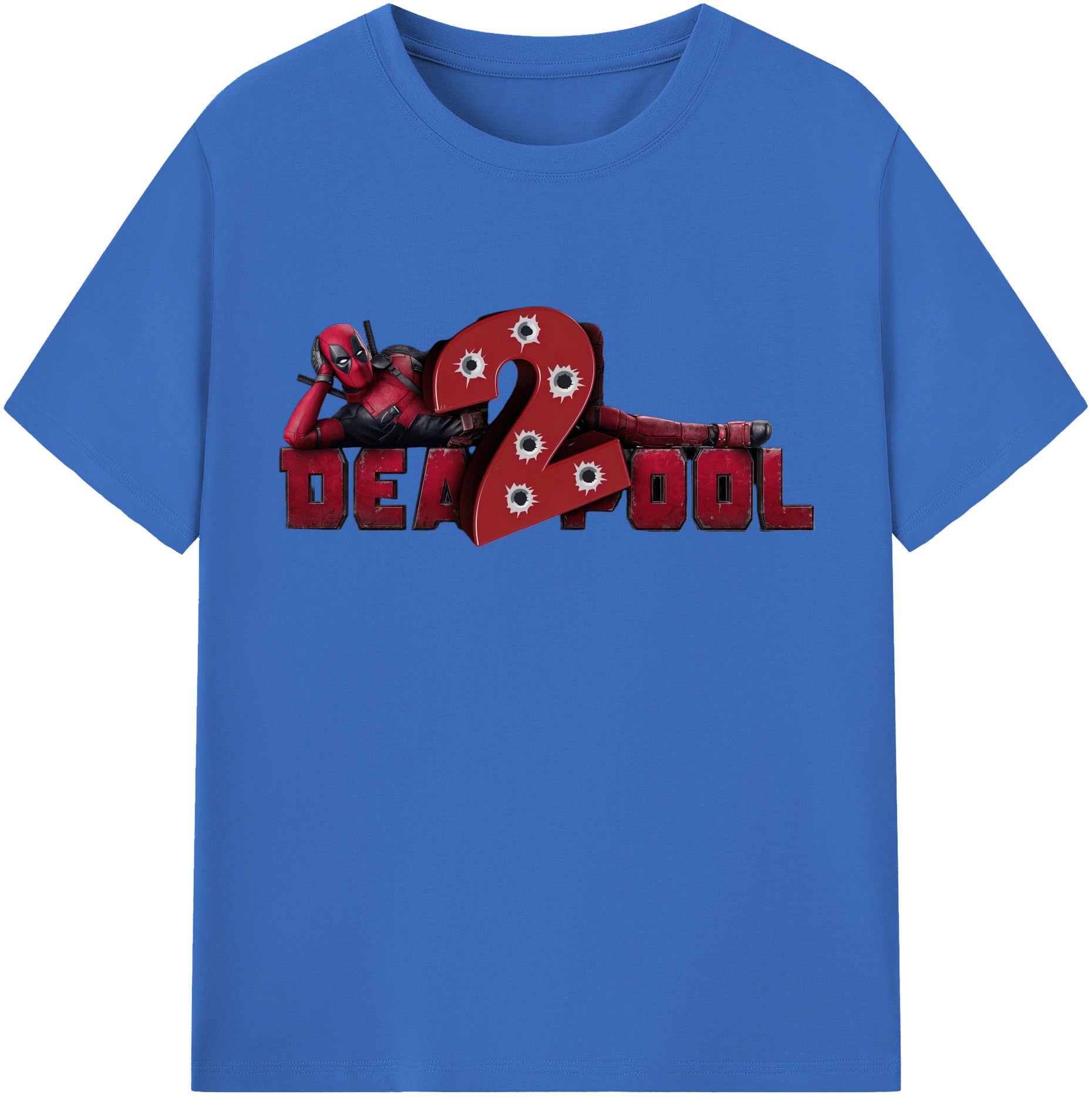 （画像用） Deadpool デッドプール 綿100％半袖Tシャツ（フロントプリント）