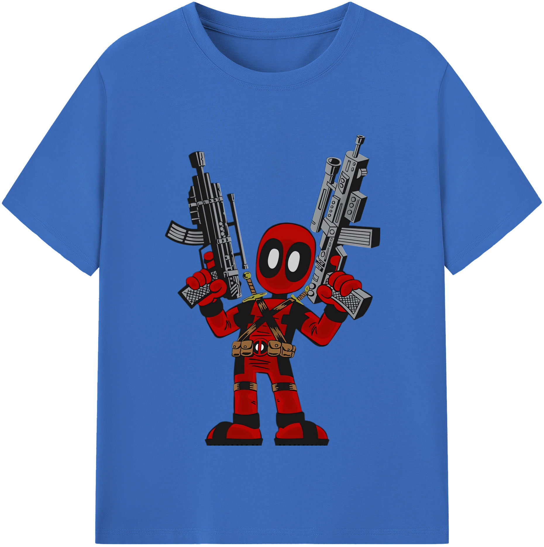 （画像用） Deadpool デッドプール 綿100％半袖Tシャツ（フロントプリント）