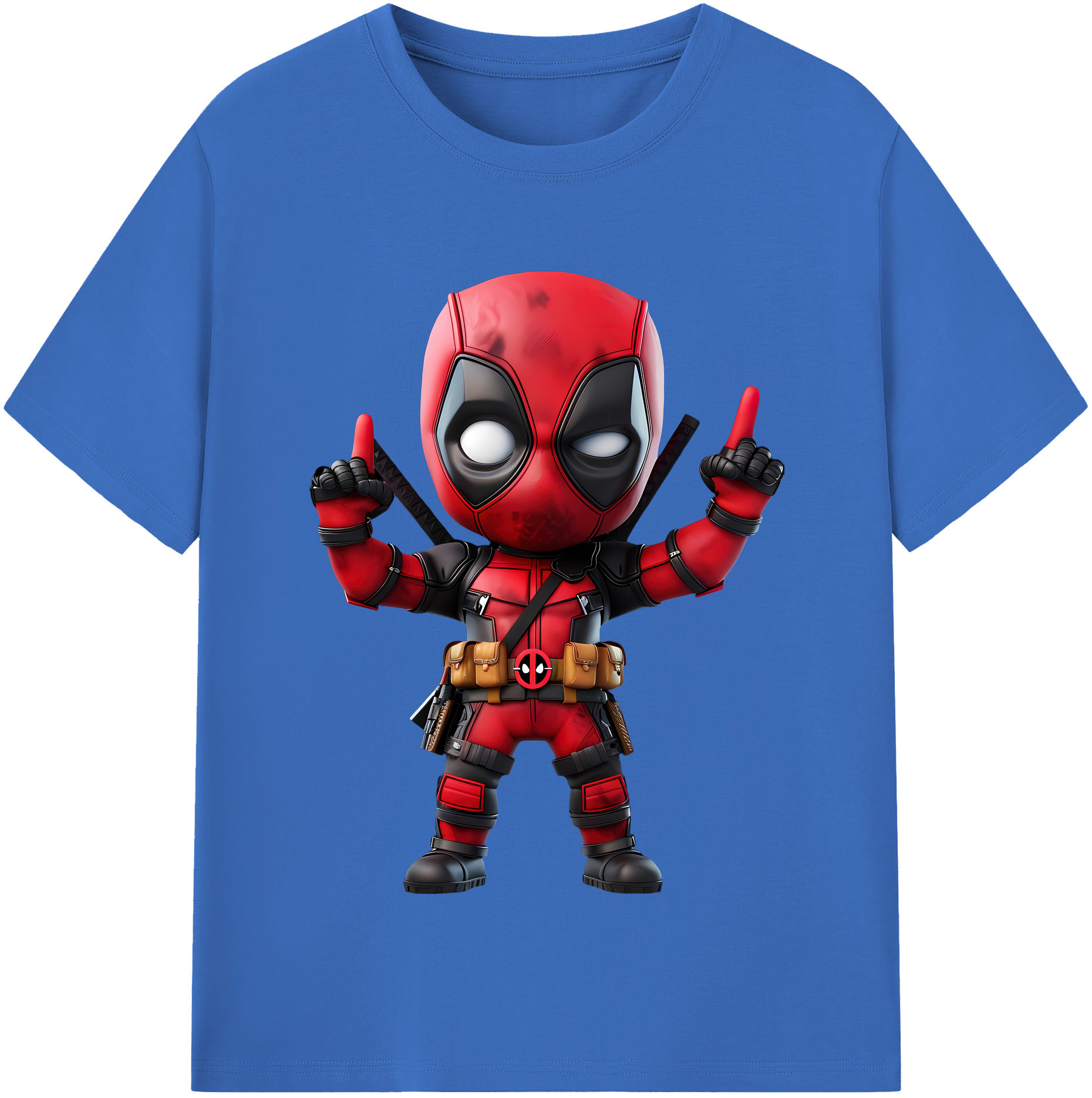 （画像用） Deadpool デッドプール 綿100％半袖Tシャツ（フロントプリント）