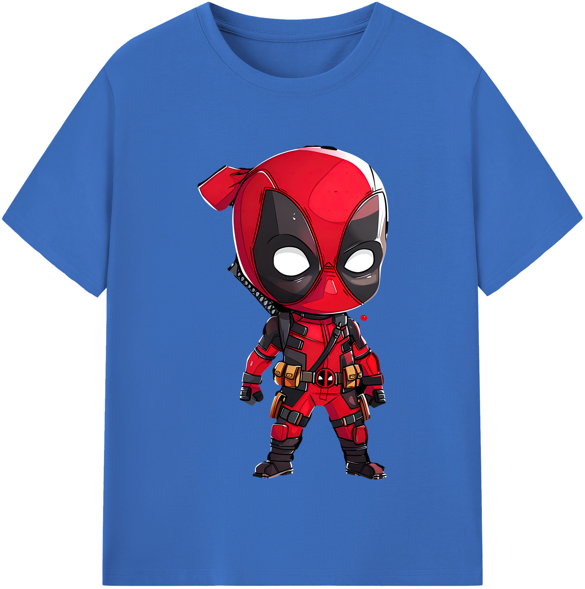 （画像用） Deadpool デッドプール 綿100％半袖Tシャツ（フロントプリント）