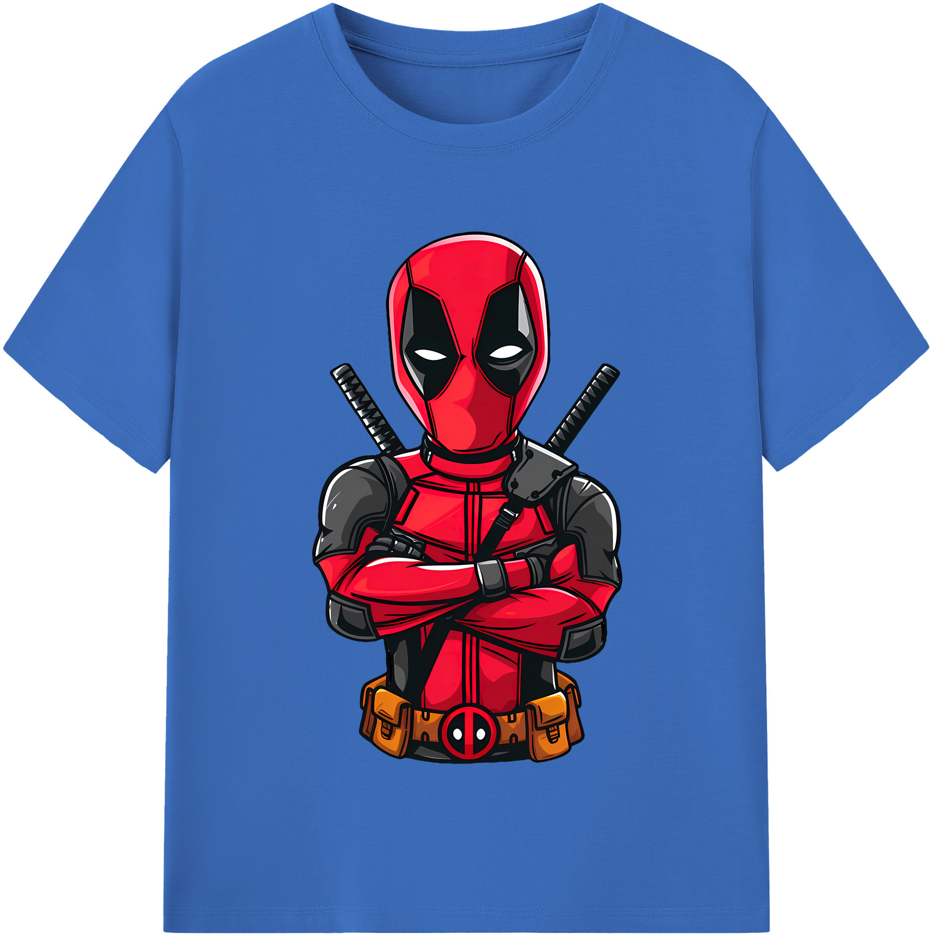 （画像用） Deadpool デッドプール 綿100％半袖Tシャツ（フロントプリント）