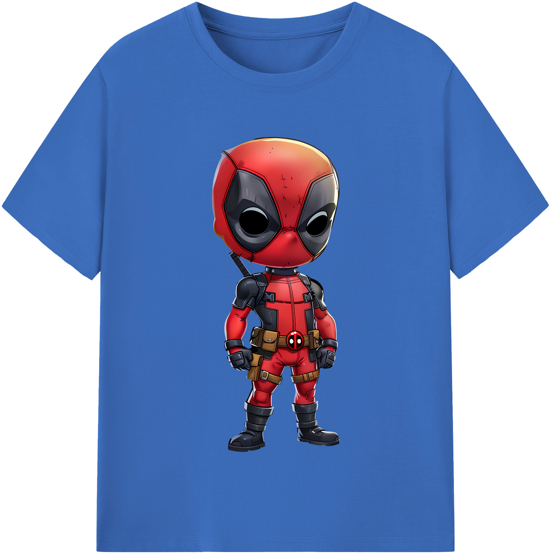 （画像用） Deadpool デッドプール 綿100％半袖Tシャツ（フロントプリント）