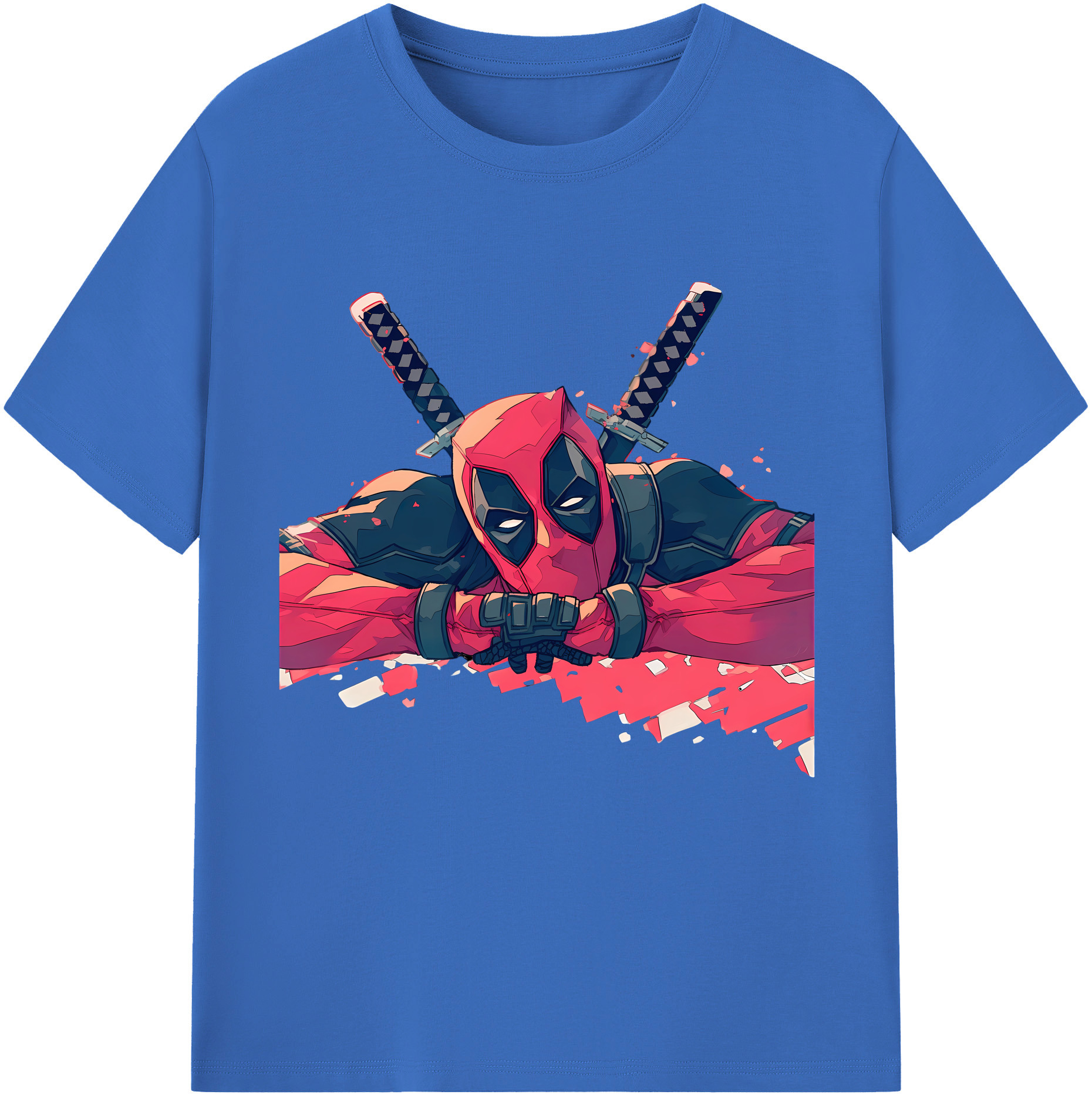 （画像用） Deadpool デッドプール 綿100％半袖Tシャツ（フロントプリント）