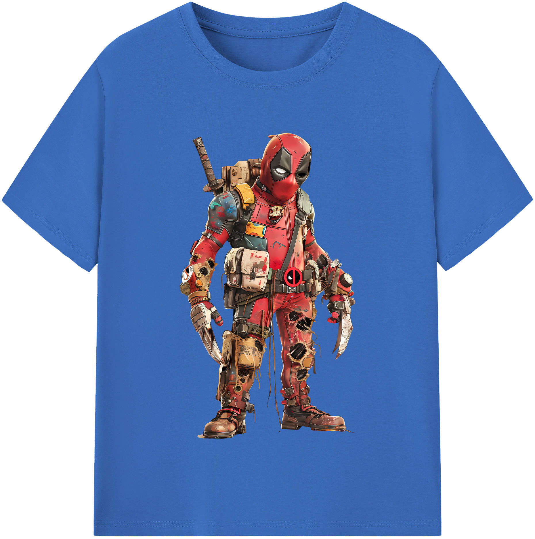 （画像用） Deadpool デッドプール 綿100％半袖Tシャツ（フロントプリント）