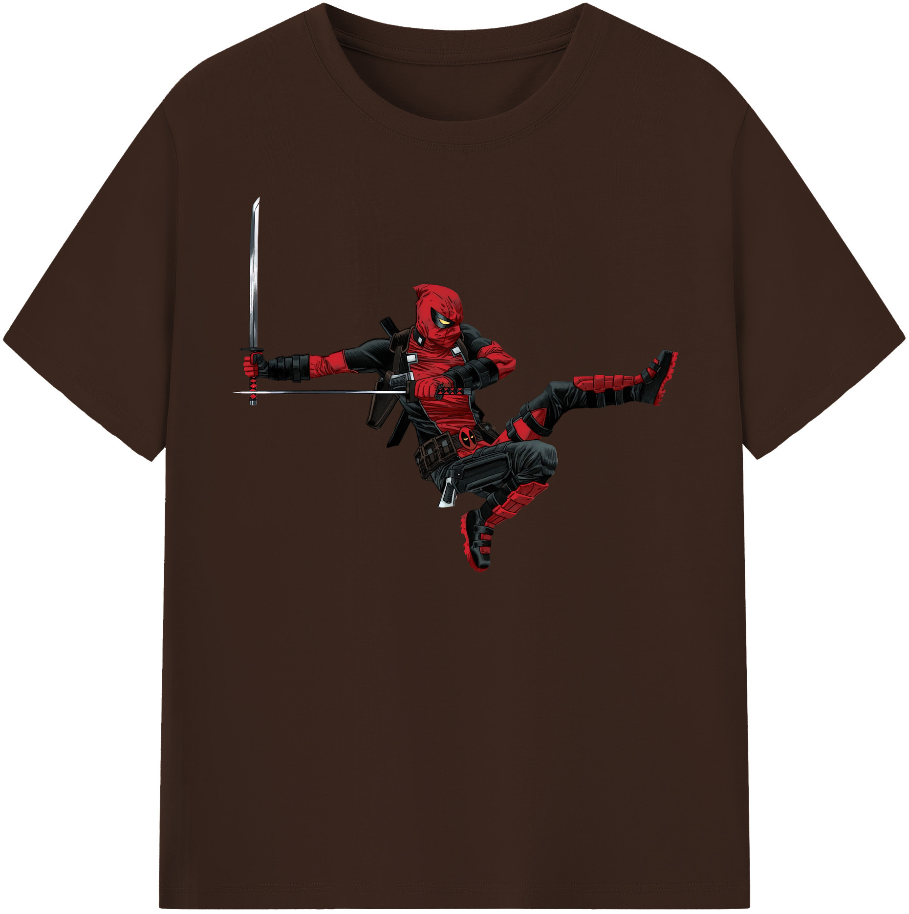 （画像用） Deadpool デッドプール 綿100％半袖Tシャツ（フロントプリント）