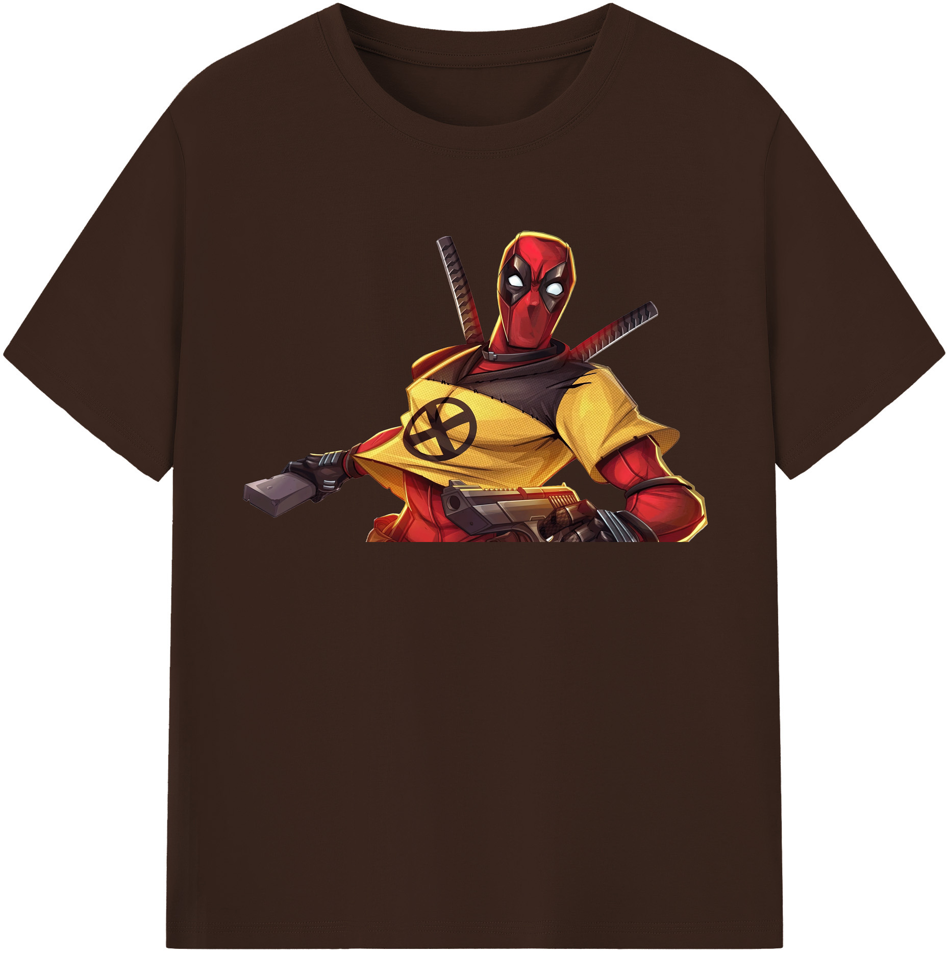 （画像用） Deadpool デッドプール 綿100％半袖Tシャツ（フロントプリント）