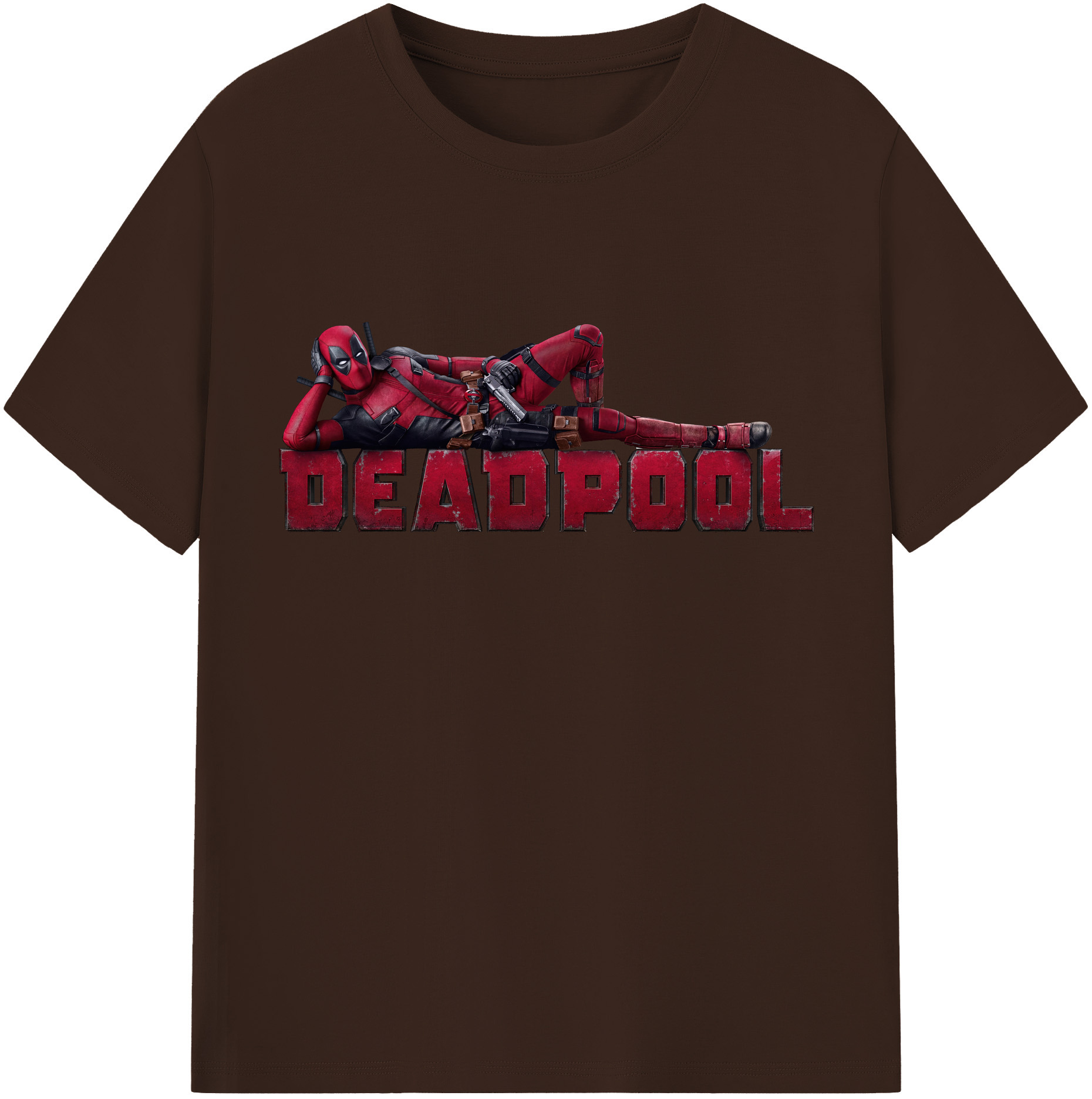 （画像用） Deadpool デッドプール 綿100％半袖Tシャツ（フロントプリント）