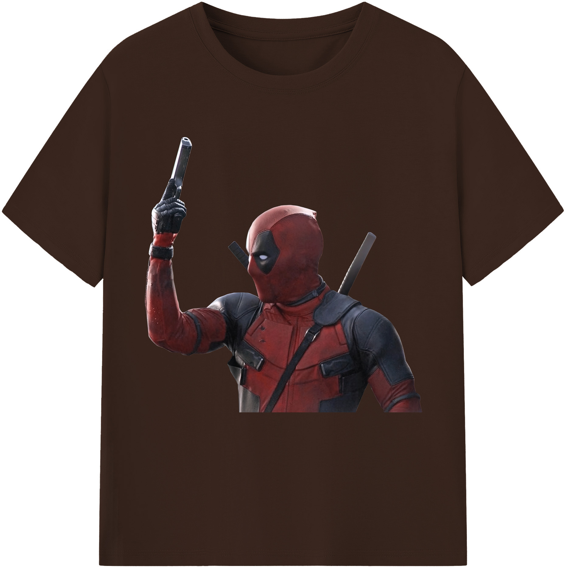（画像用） Deadpool デッドプール 綿100％半袖Tシャツ（フロントプリント）