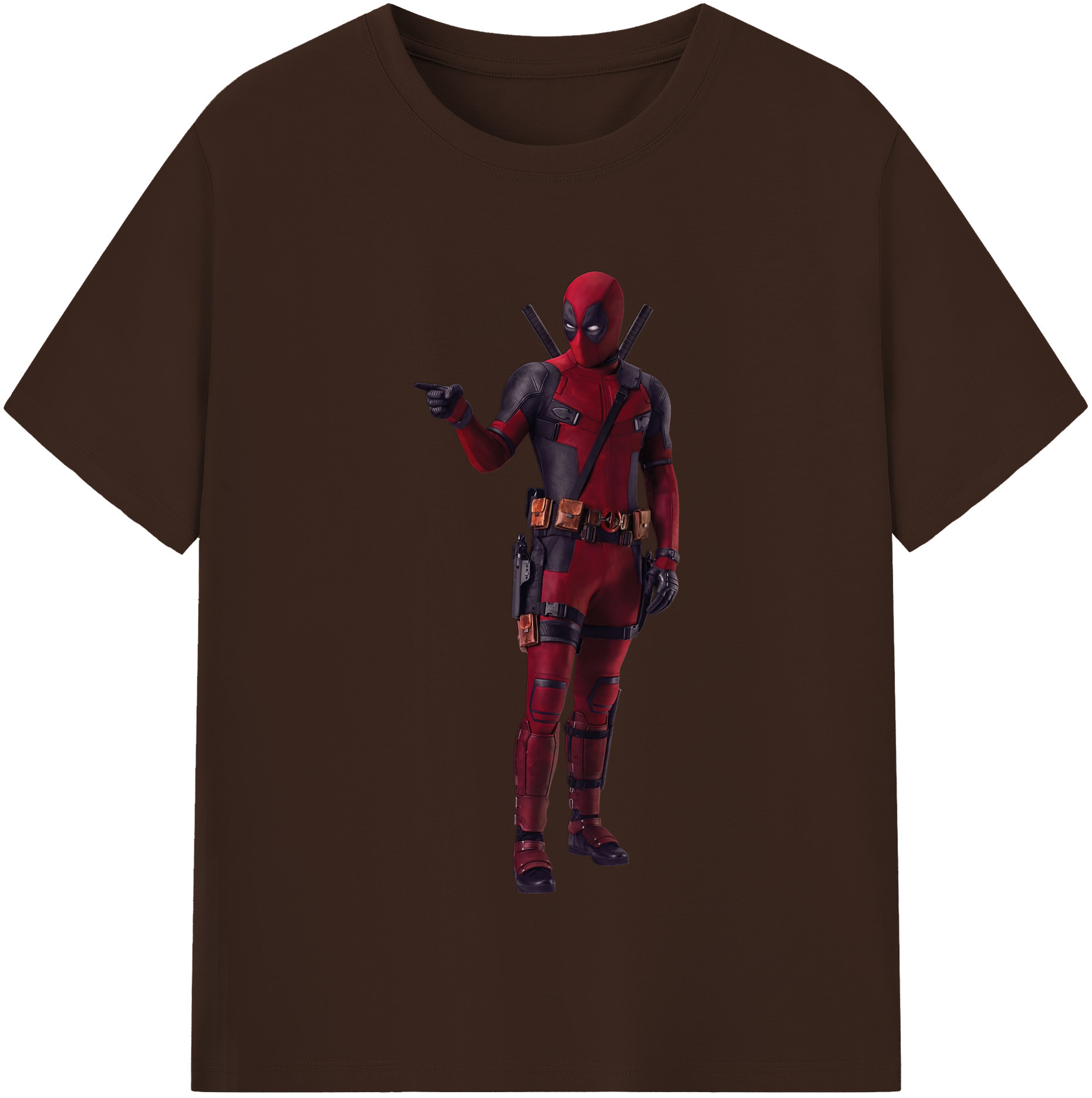 （画像用） Deadpool デッドプール 綿100％半袖Tシャツ（フロントプリント）