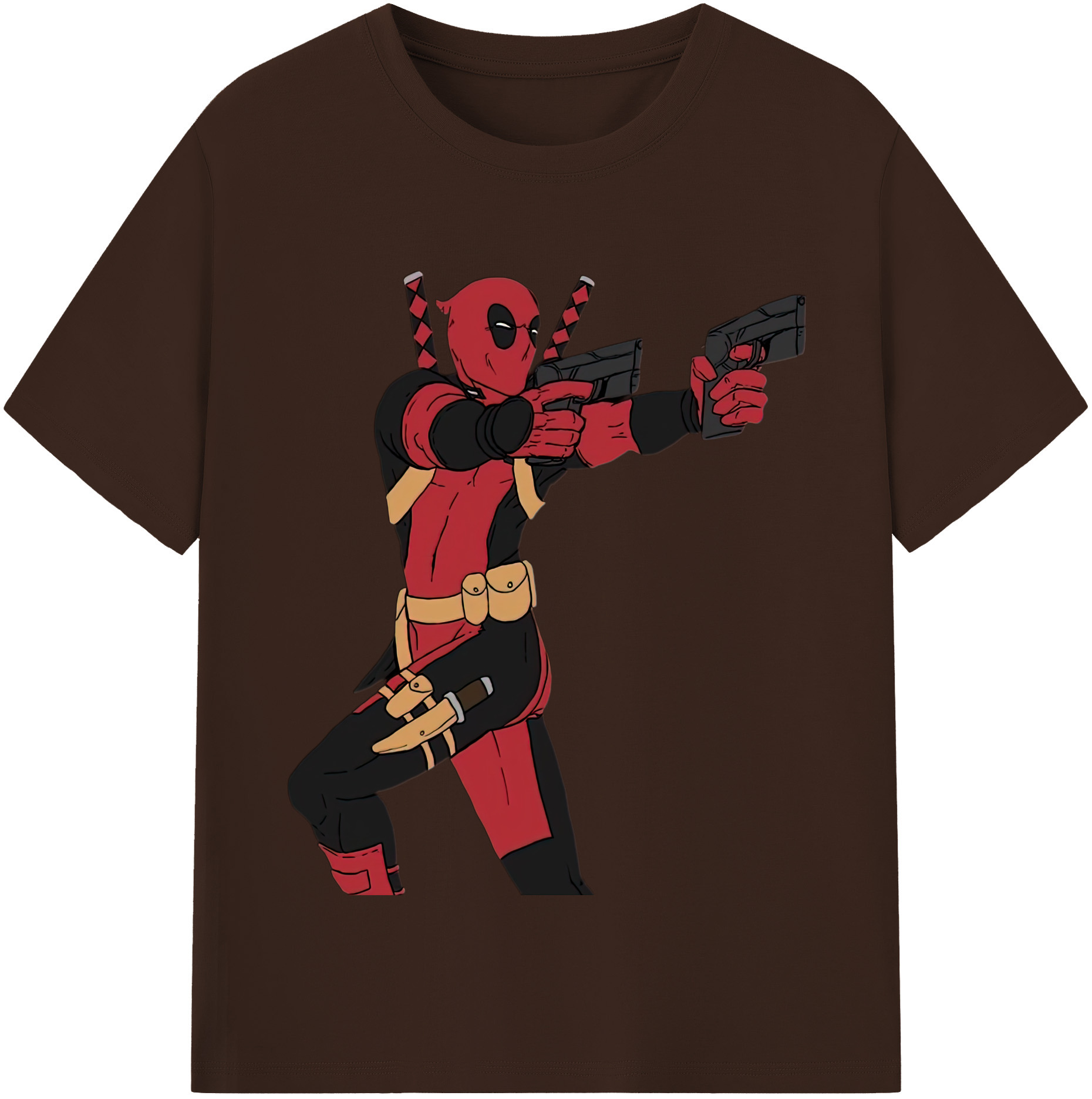 （画像用） Deadpool デッドプール 綿100％半袖Tシャツ（フロントプリント）