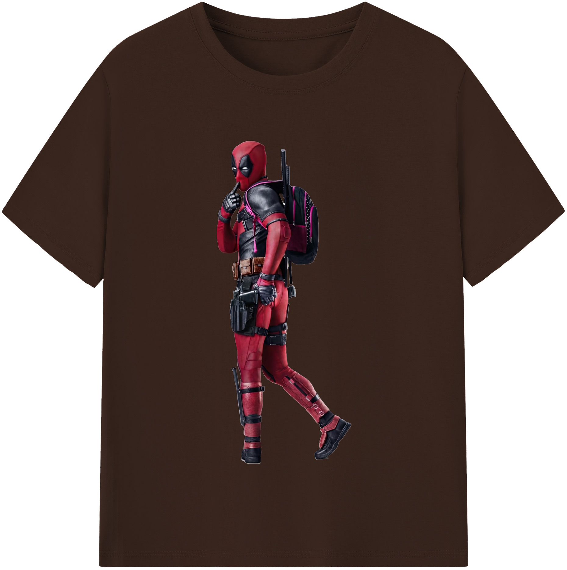 （画像用） Deadpool デッドプール 綿100％半袖Tシャツ（フロントプリント）