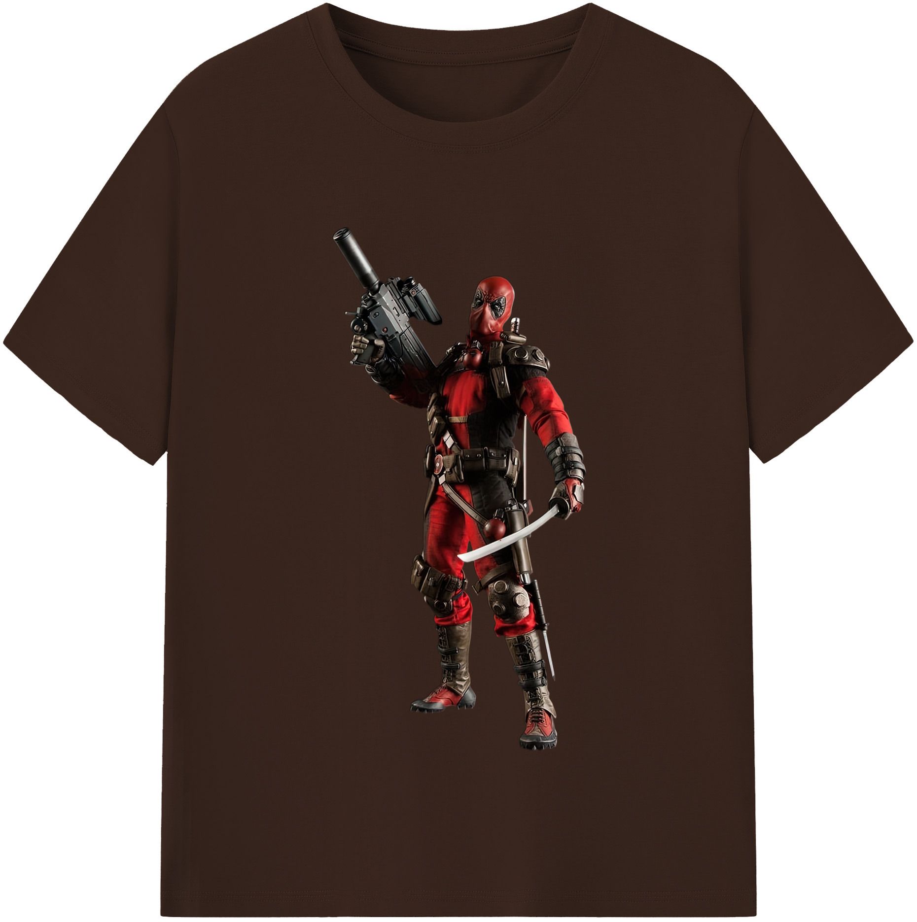 （画像用） Deadpool デッドプール 綿100％半袖Tシャツ（フロントプリント）