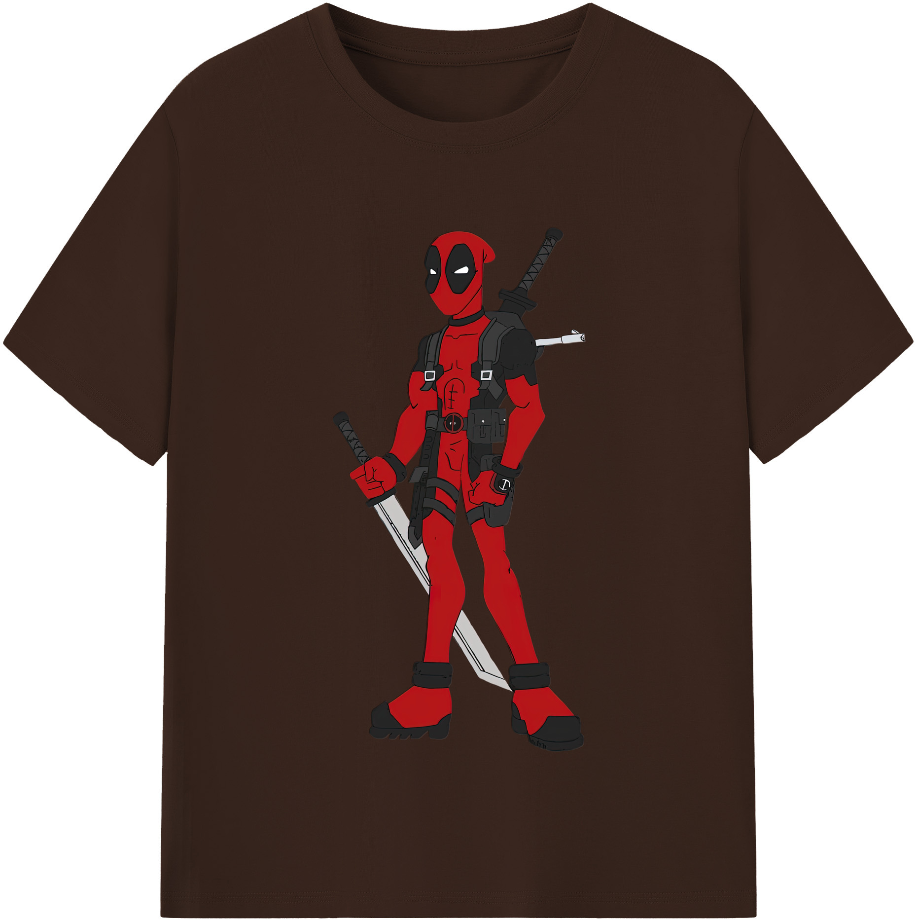 （画像用） Deadpool デッドプール 綿100％半袖Tシャツ（フロントプリント）