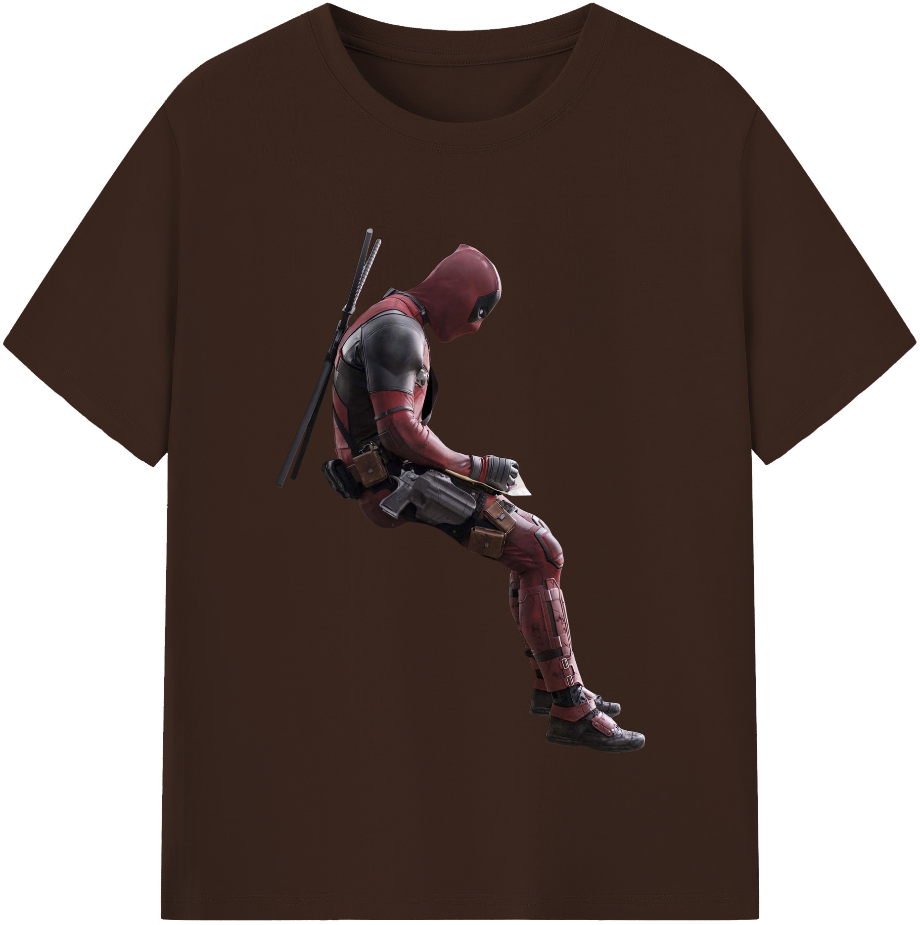 （画像用） Deadpool デッドプール 綿100％半袖Tシャツ（フロントプリント）