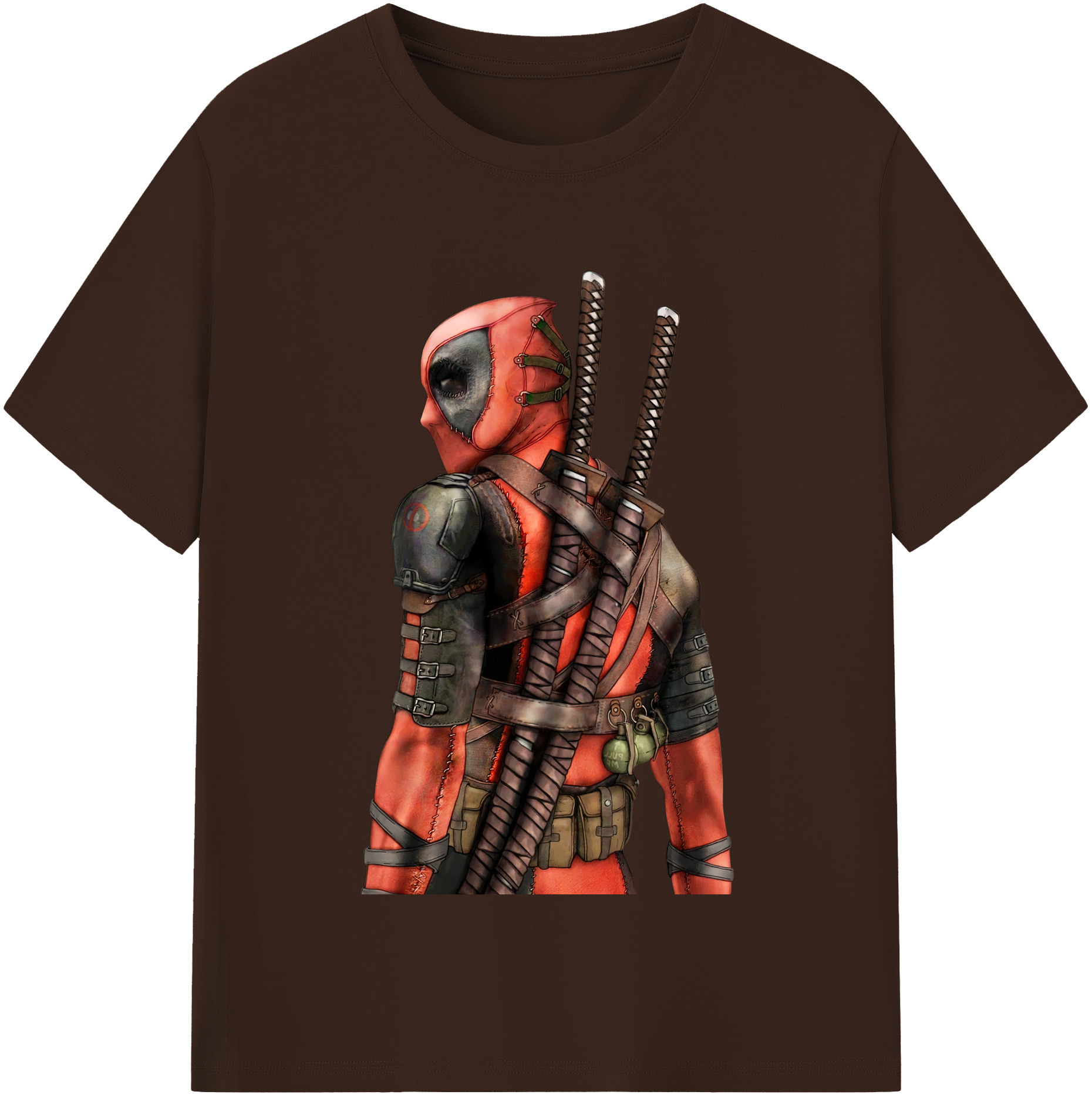 （画像用） Deadpool デッドプール 綿100％半袖Tシャツ（フロントプリント）