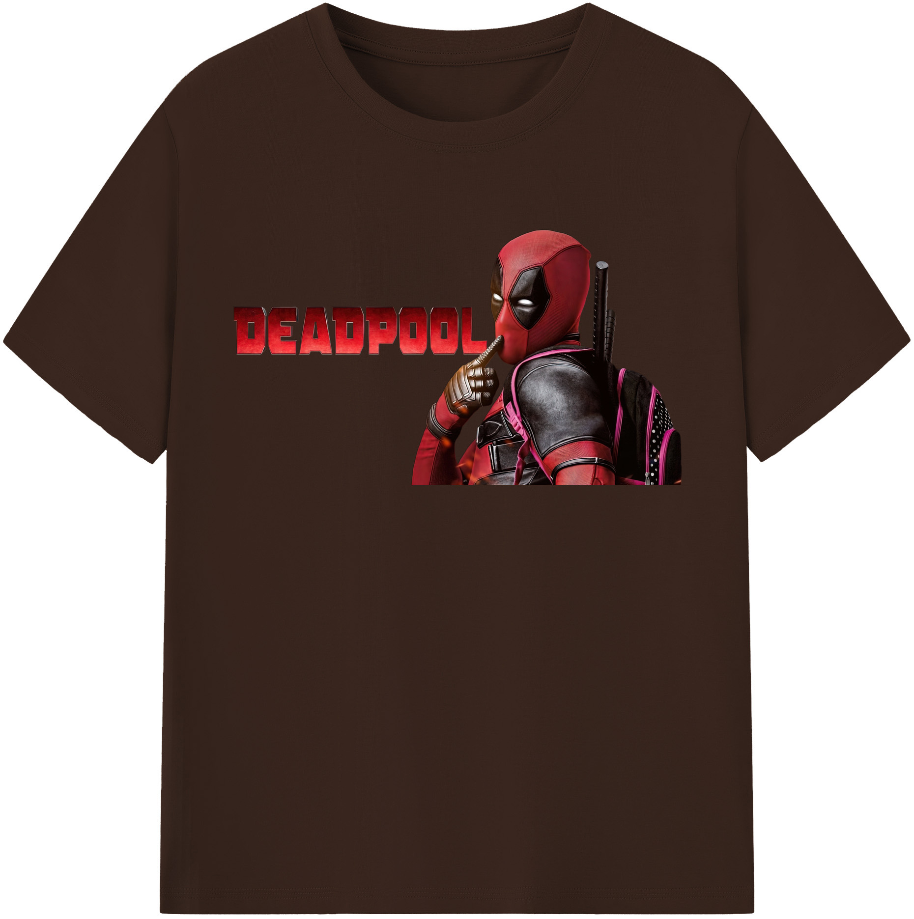 （画像用） Deadpool デッドプール 綿100％半袖Tシャツ（フロントプリント）