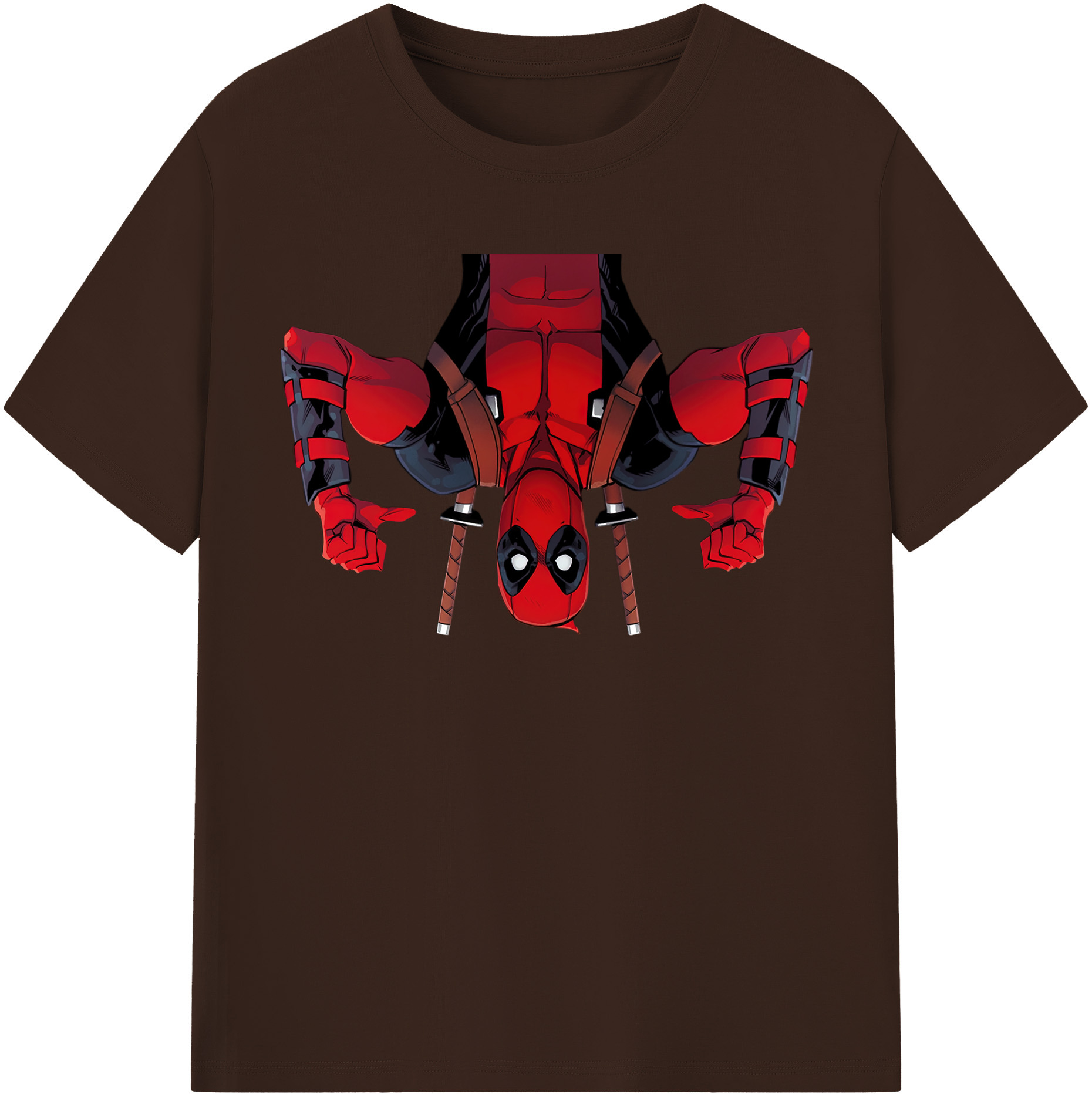 （画像用） Deadpool デッドプール 綿100％半袖Tシャツ（フロントプリント）