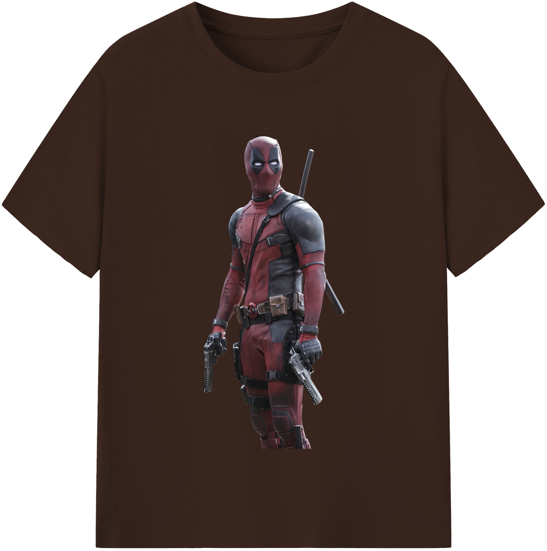 （画像用） Deadpool デッドプール 綿100％半袖Tシャツ（フロントプリント）