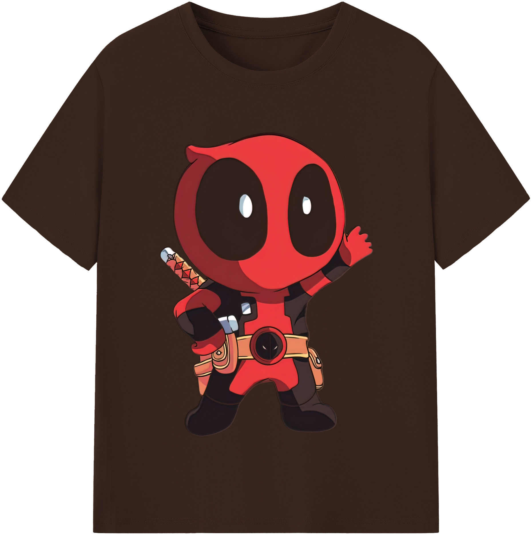 （画像用） Deadpool デッドプール 綿100％半袖Tシャツ（フロントプリント）
