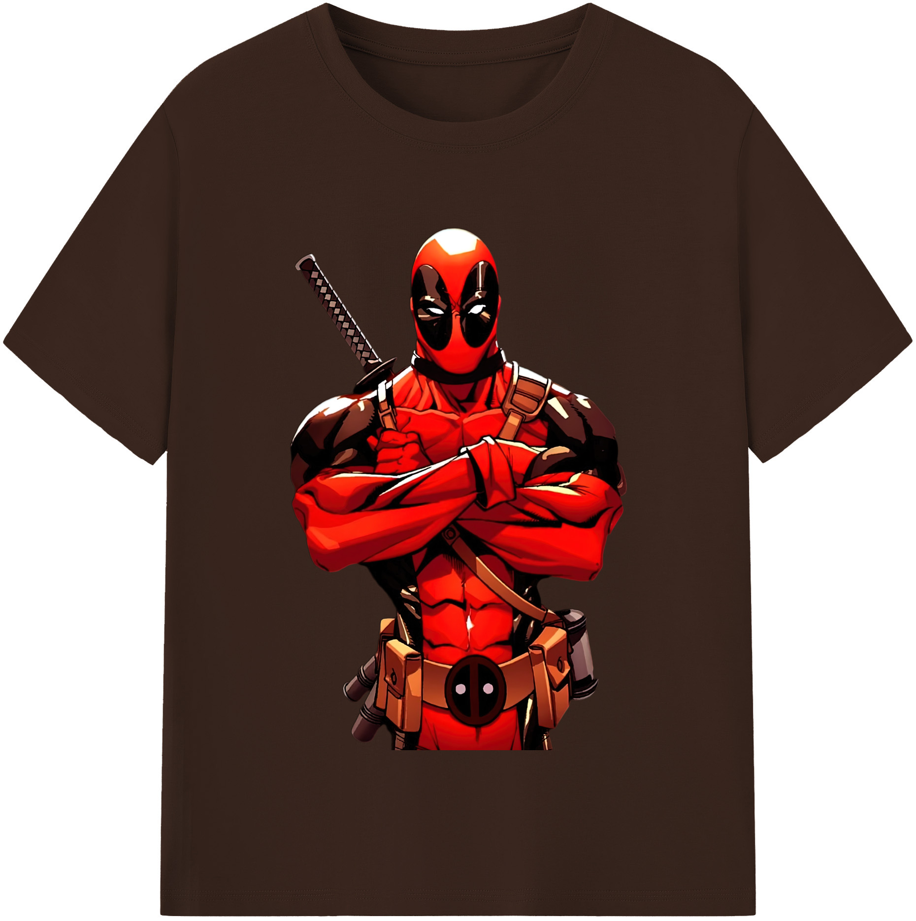 （画像用） Deadpool デッドプール 綿100％半袖Tシャツ（フロントプリント）
