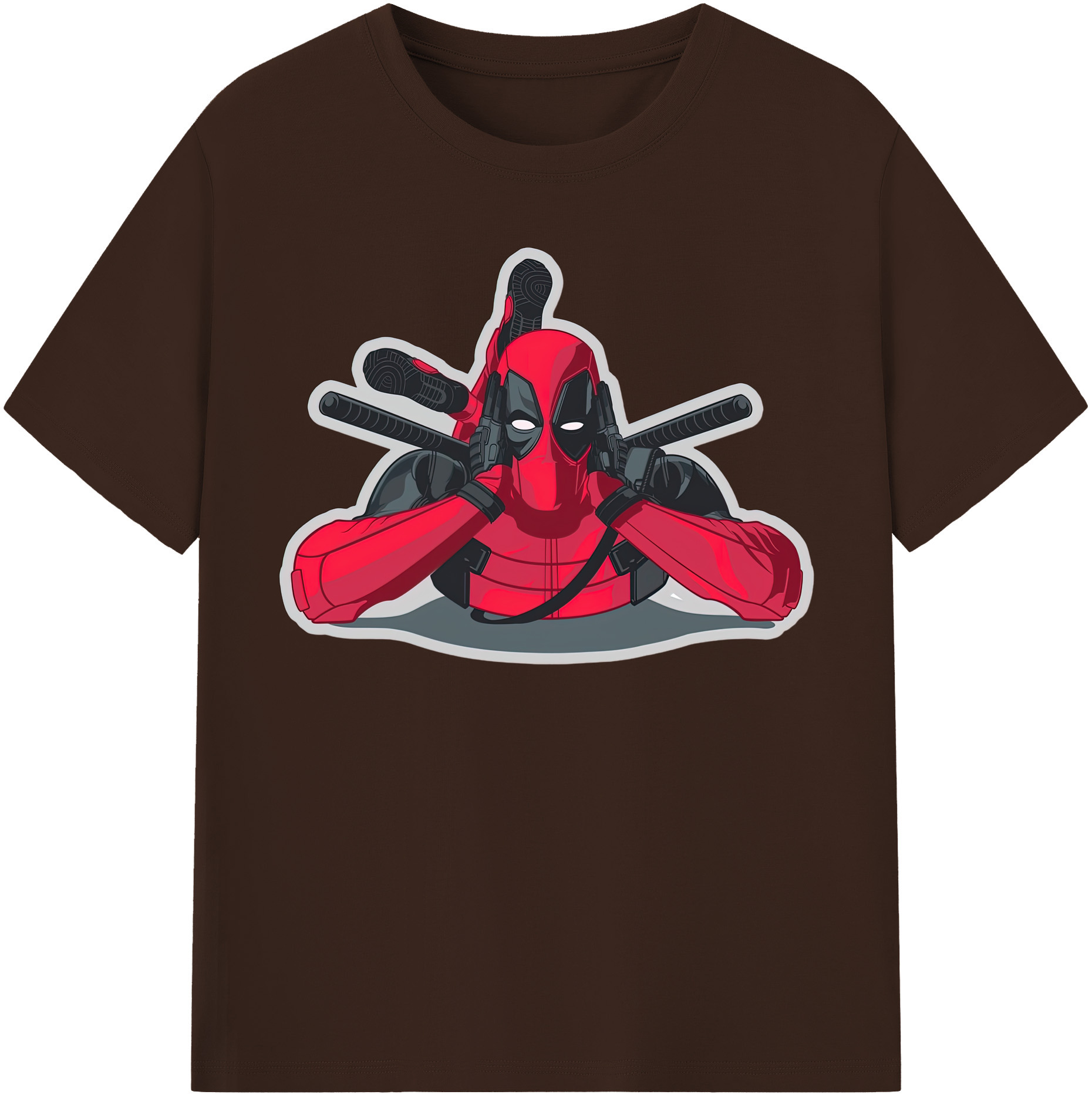 （画像用） Deadpool デッドプール 綿100％半袖Tシャツ（フロントプリント）
