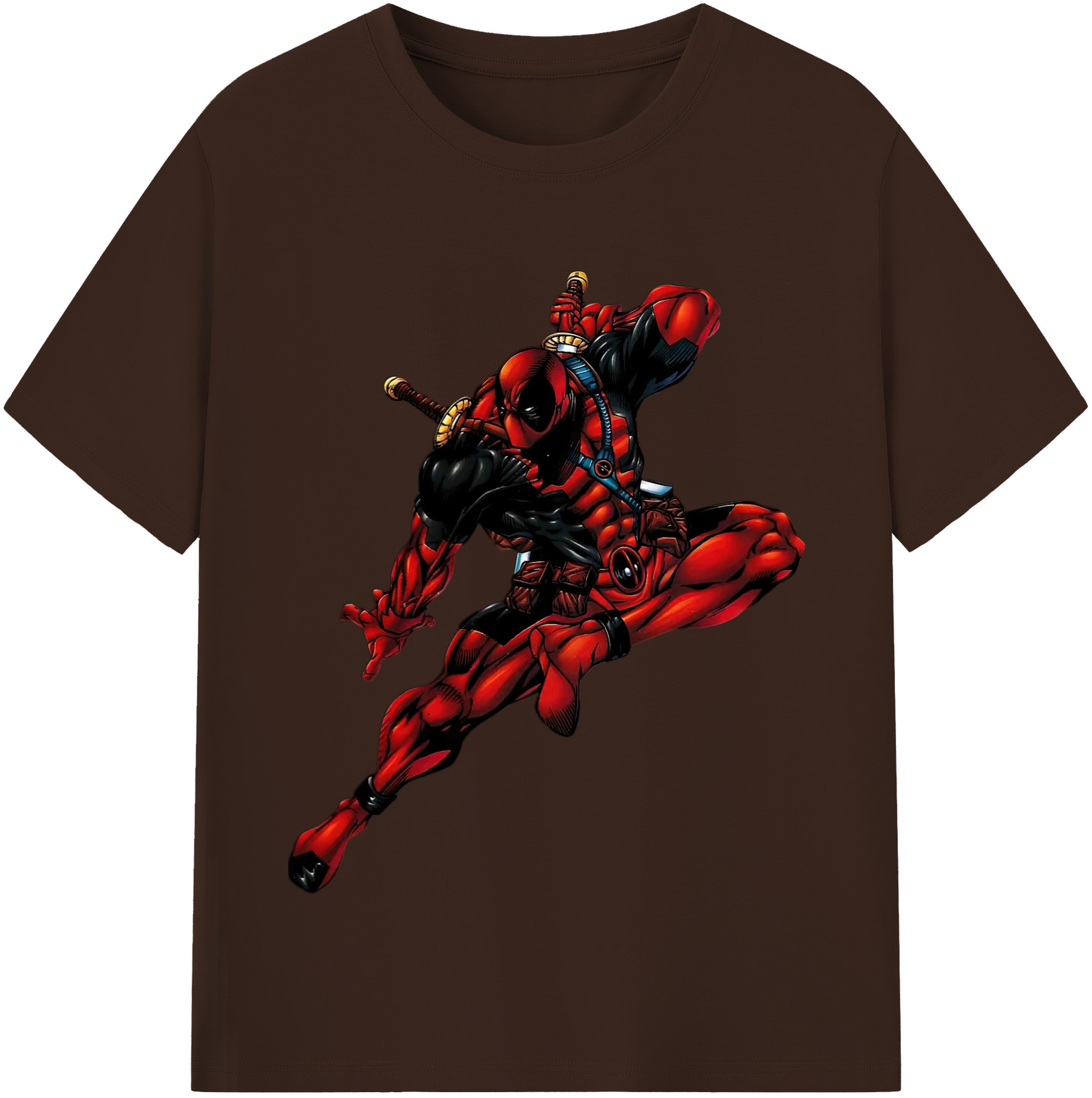 （画像用） Deadpool デッドプール 綿100％半袖Tシャツ（フロントプリント）