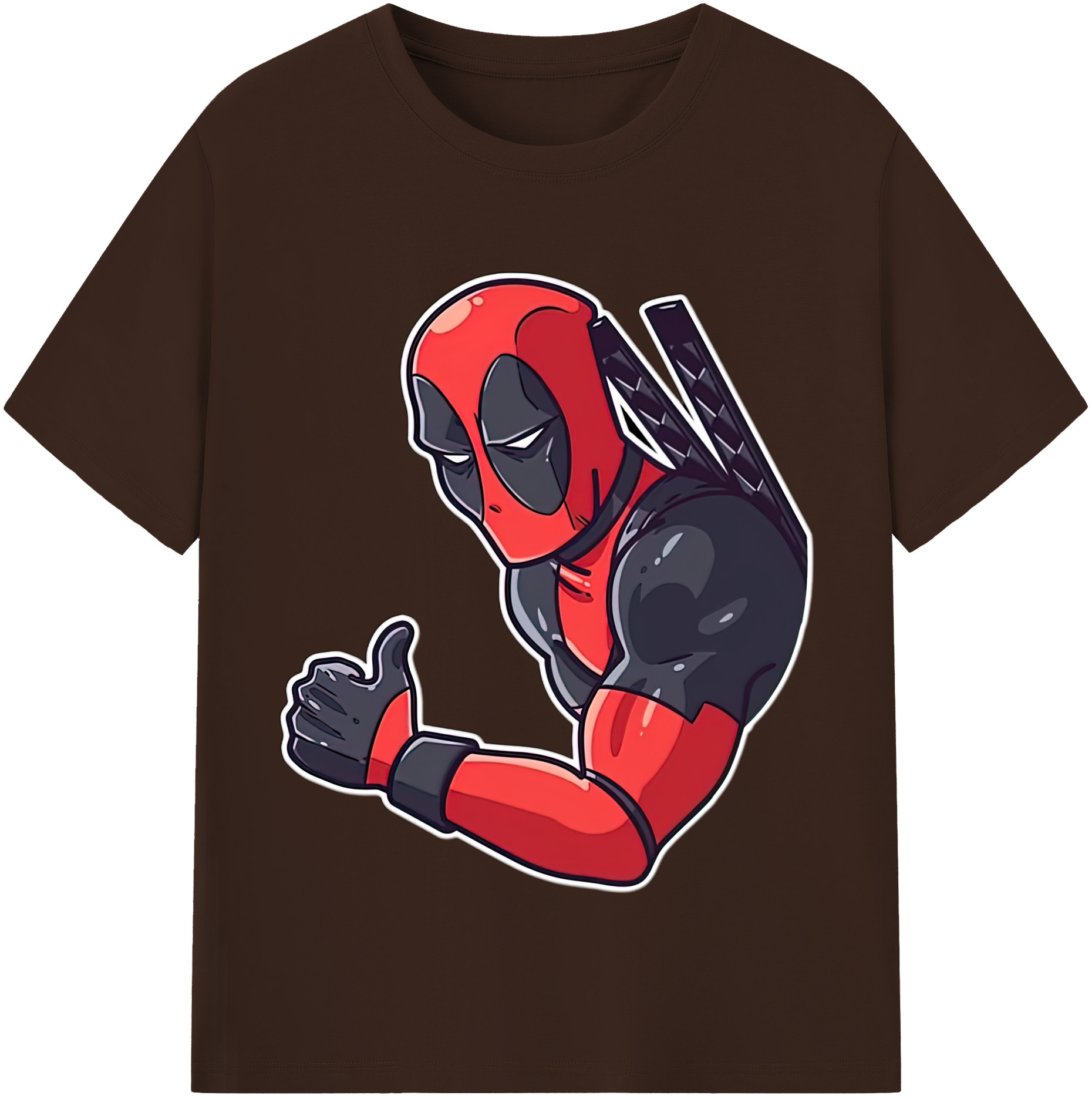 （画像用） Deadpool デッドプール 綿100％半袖Tシャツ（フロントプリント）