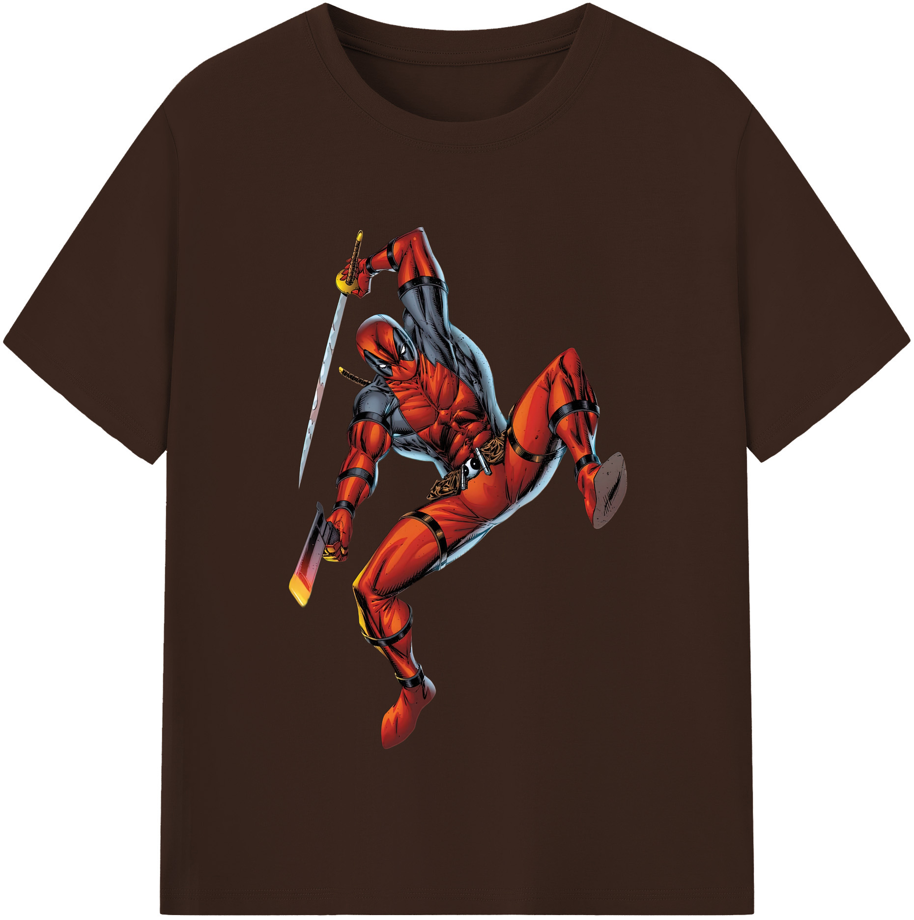 （画像用） Deadpool デッドプール 綿100％半袖Tシャツ（フロントプリント）