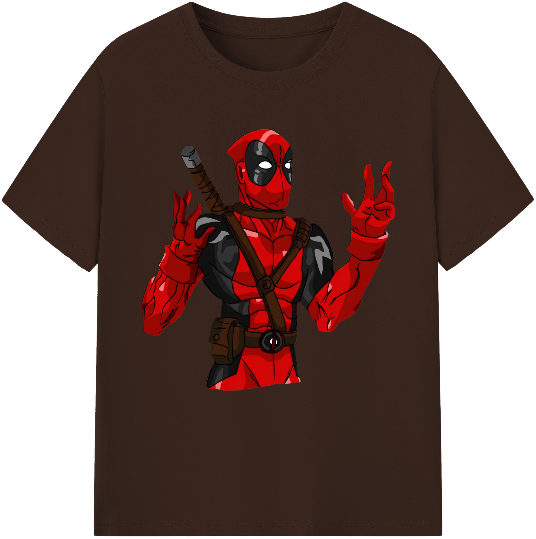 （画像用） Deadpool デッドプール 綿100％半袖Tシャツ（フロントプリント）