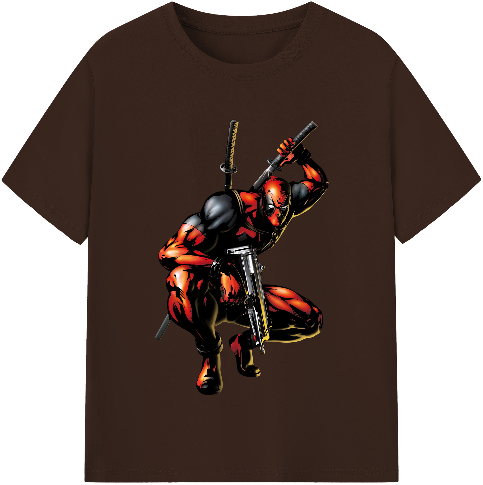 （画像用） Deadpool デッドプール 綿100％半袖Tシャツ（フロントプリント）