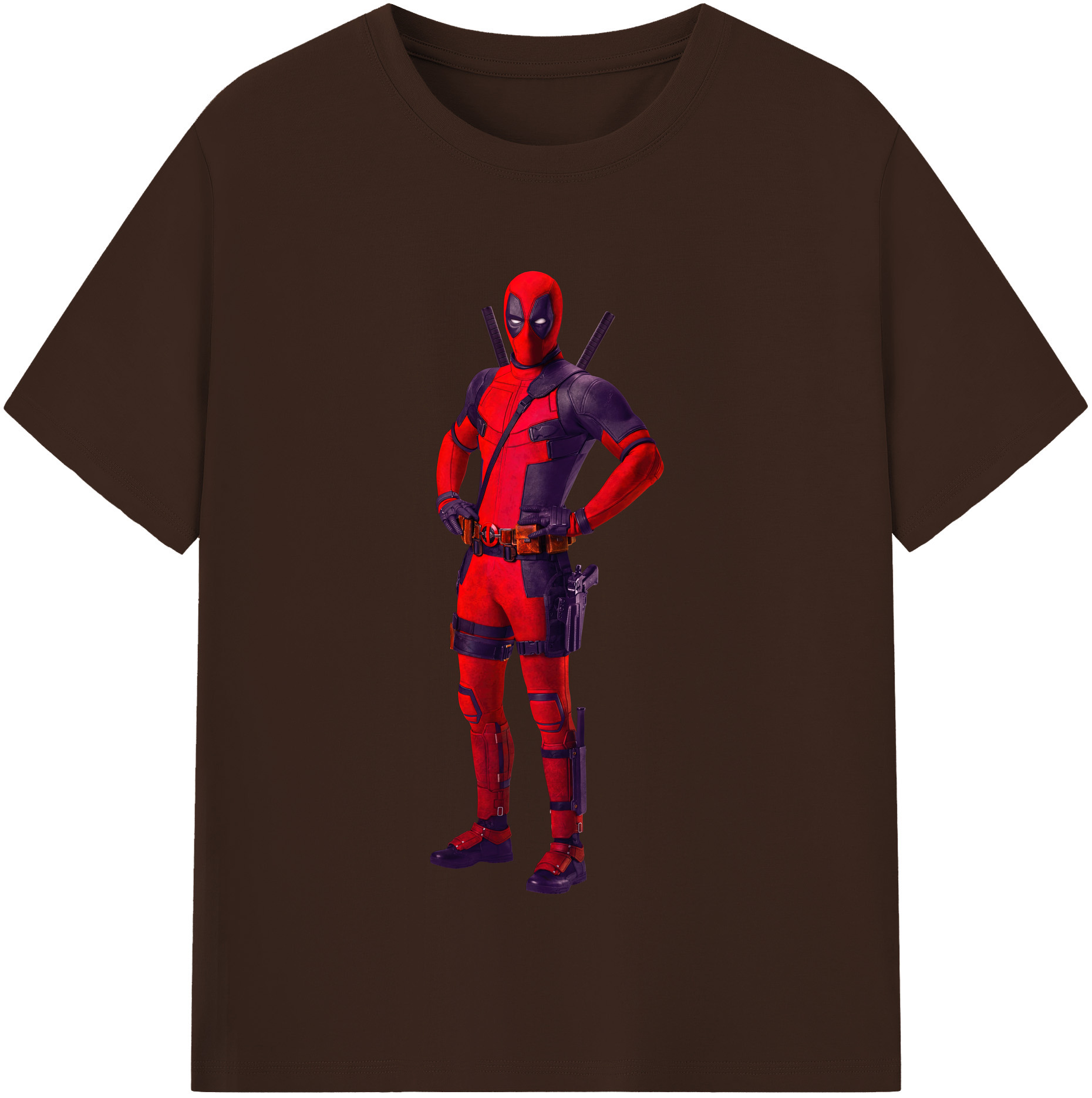 （画像用） Deadpool デッドプール 綿100％半袖Tシャツ（フロントプリント）