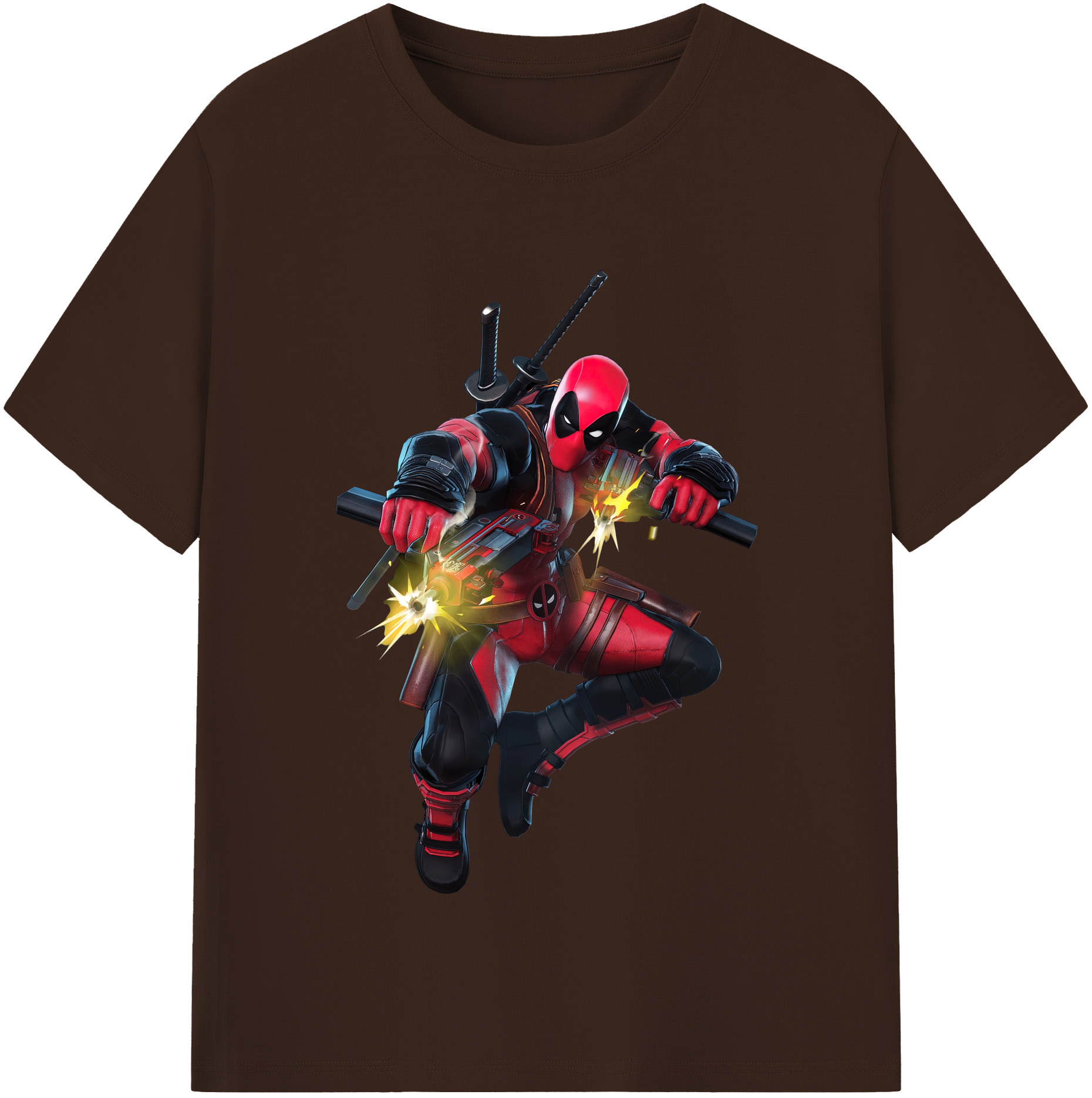 （画像用） Deadpool デッドプール 綿100％半袖Tシャツ（フロントプリント）